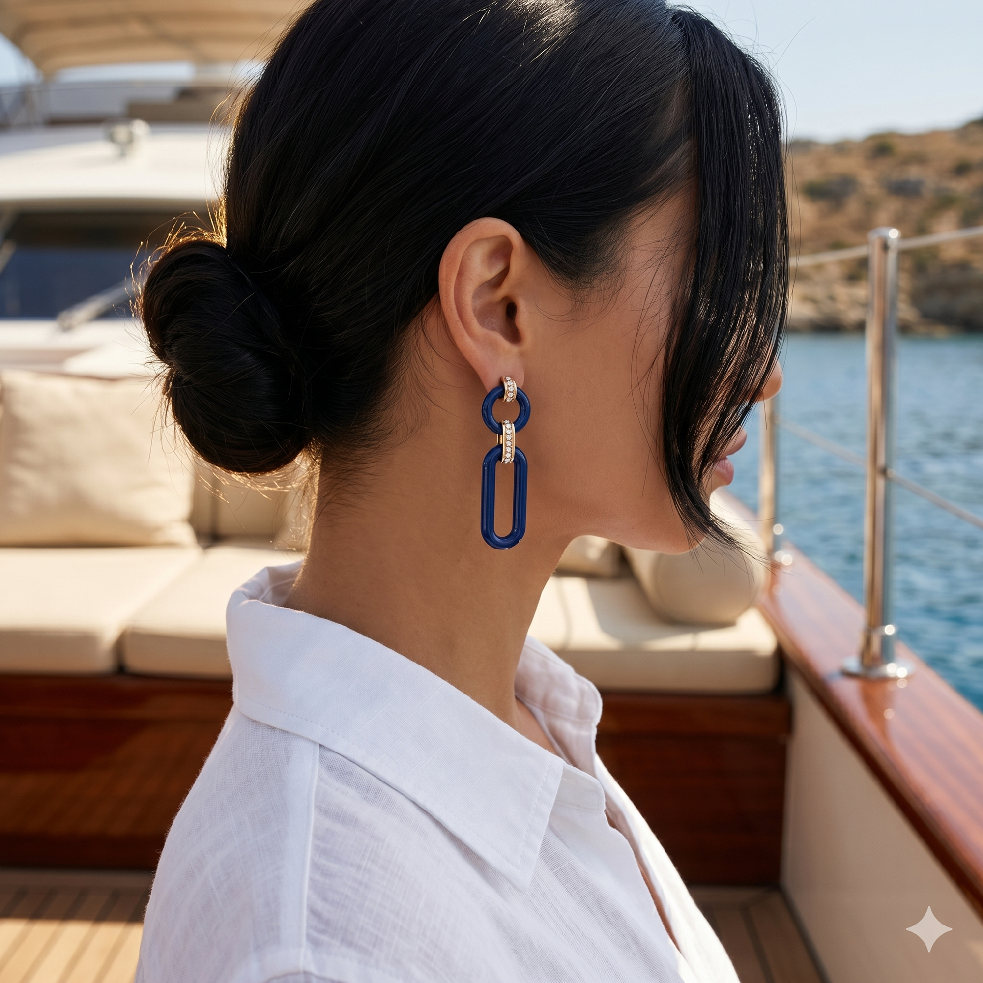 Chain of Thought Diamond Earrings
