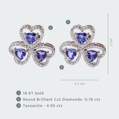 Corazon Tanzanite Earrings