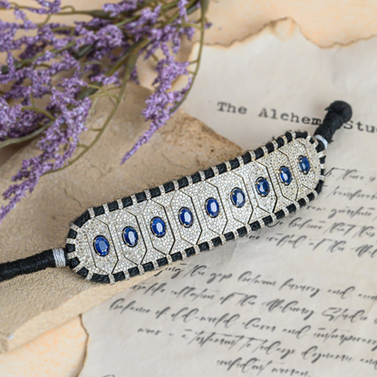 Danae Blue Sapphire and Diamond Bracelet