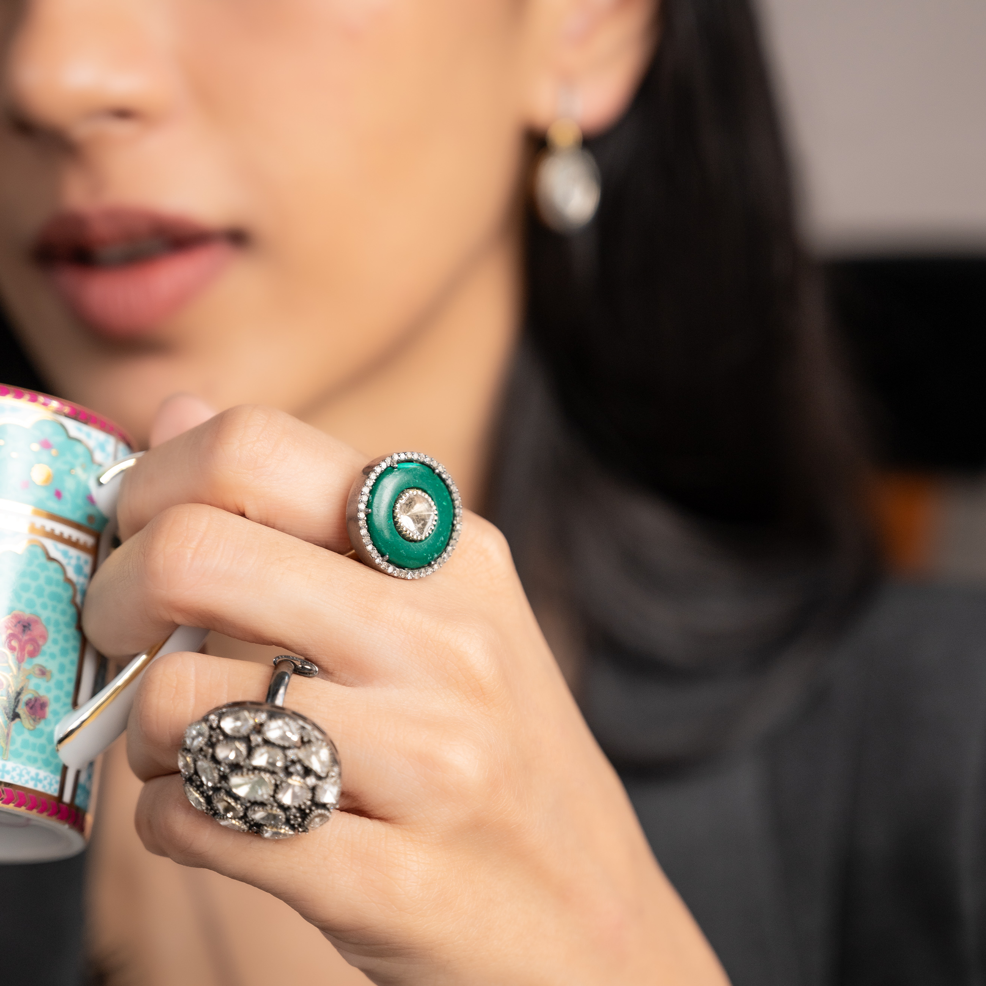 Elroy Polki Malachite Ring