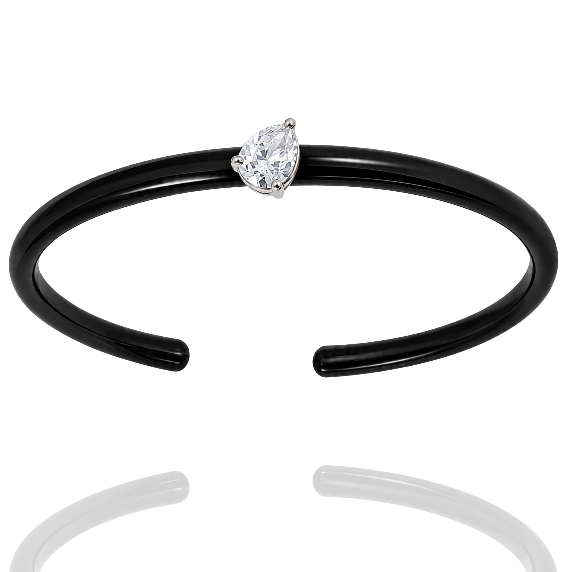Deep Arc Diamond Bangle