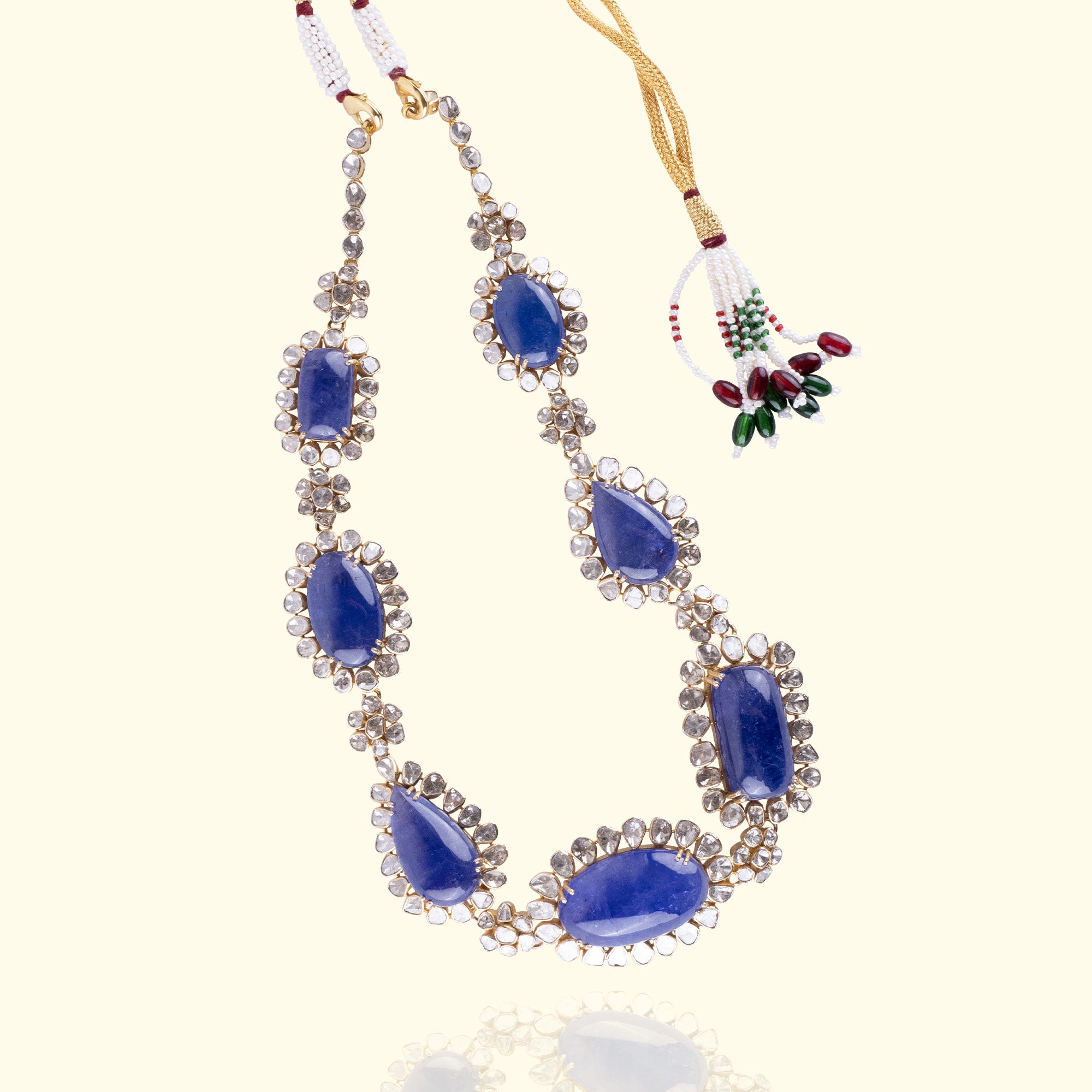 Ambar Polki Tanzanite Necklace