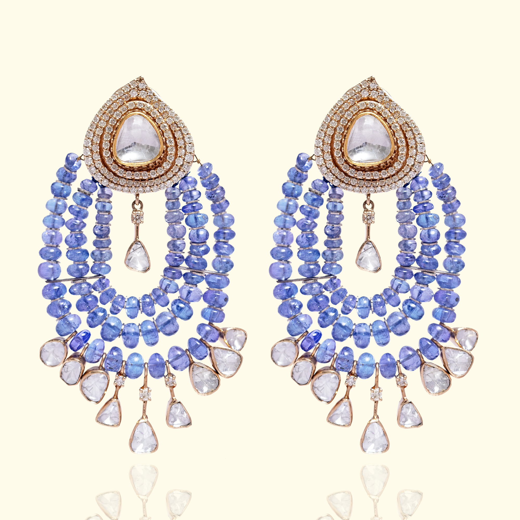 Tarini Polki Tanzanite Earrings