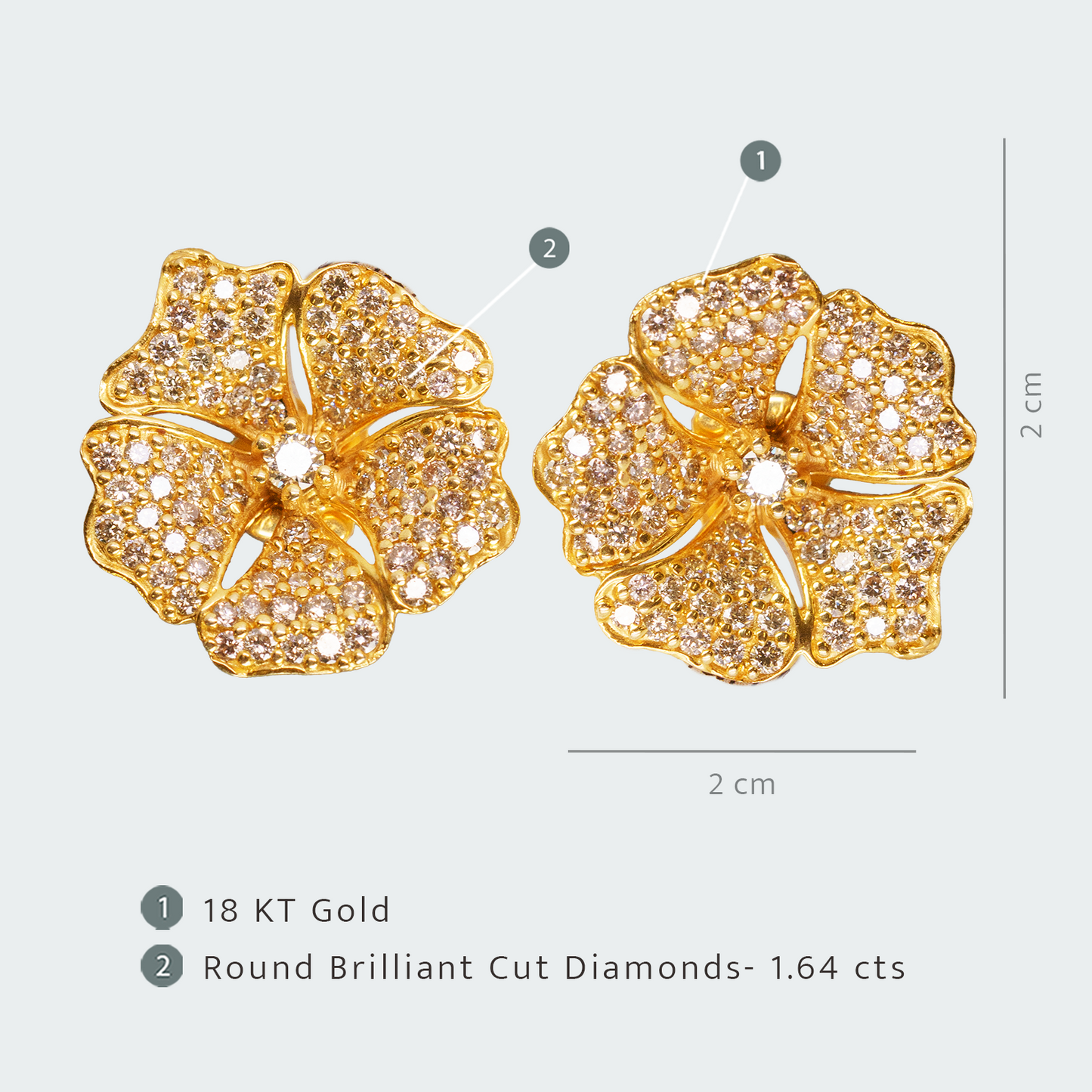 Floralis Diamond Earrings