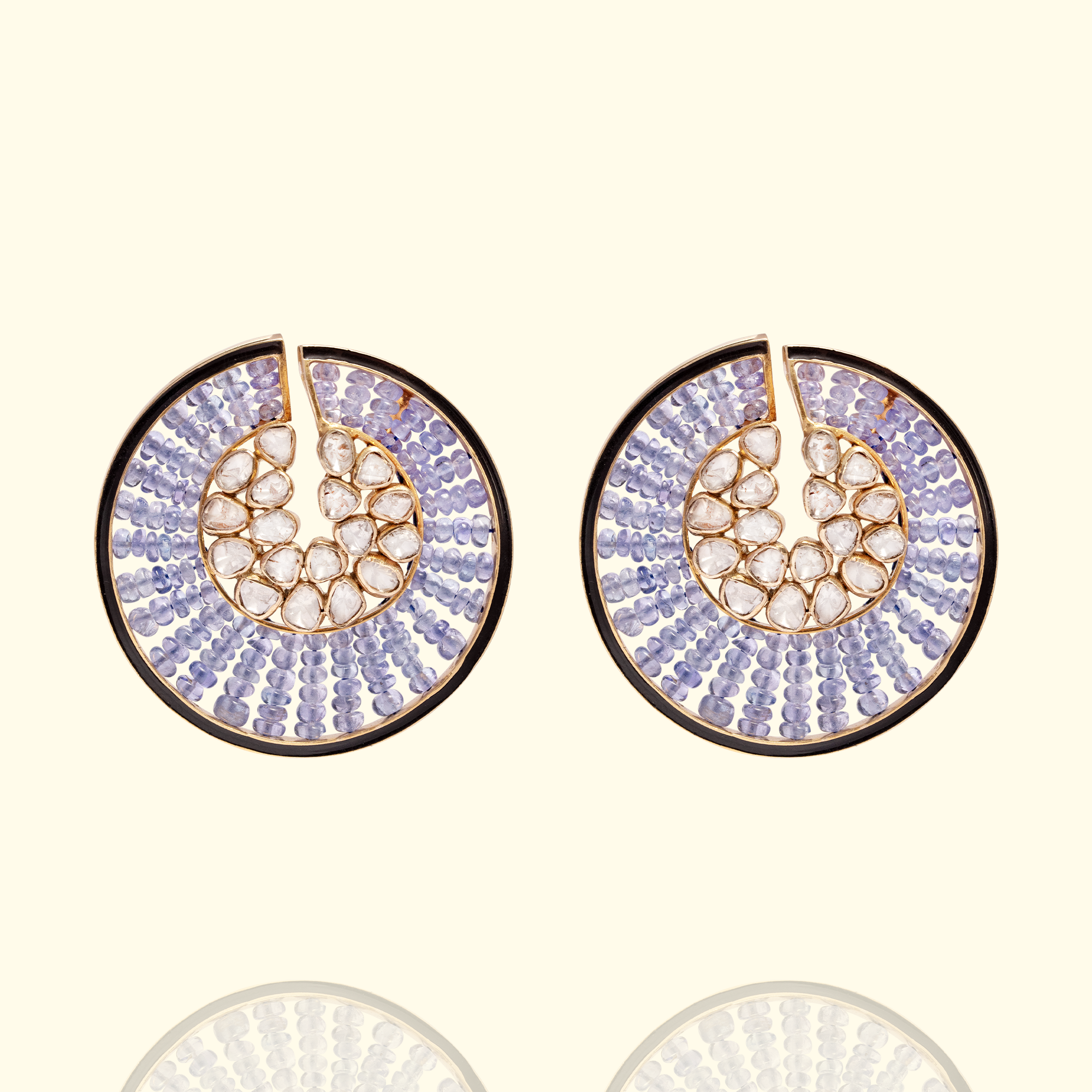 Tanzanite Revolution Polki earrings
