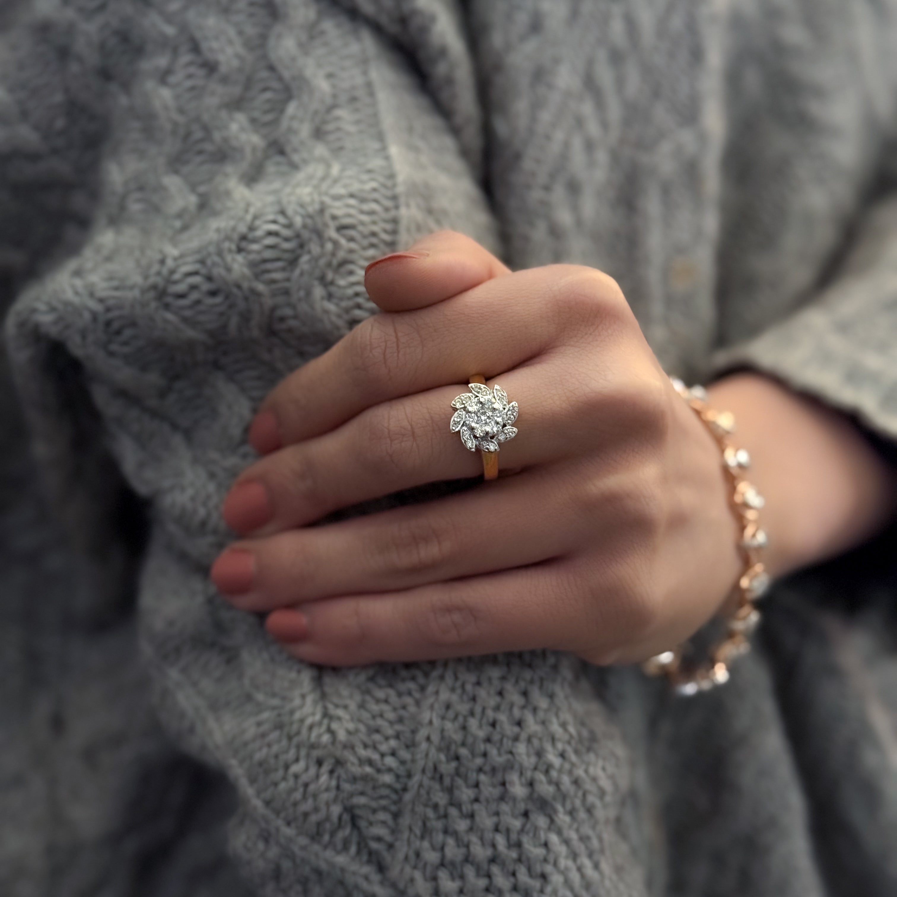 Fluer Diamond Ring