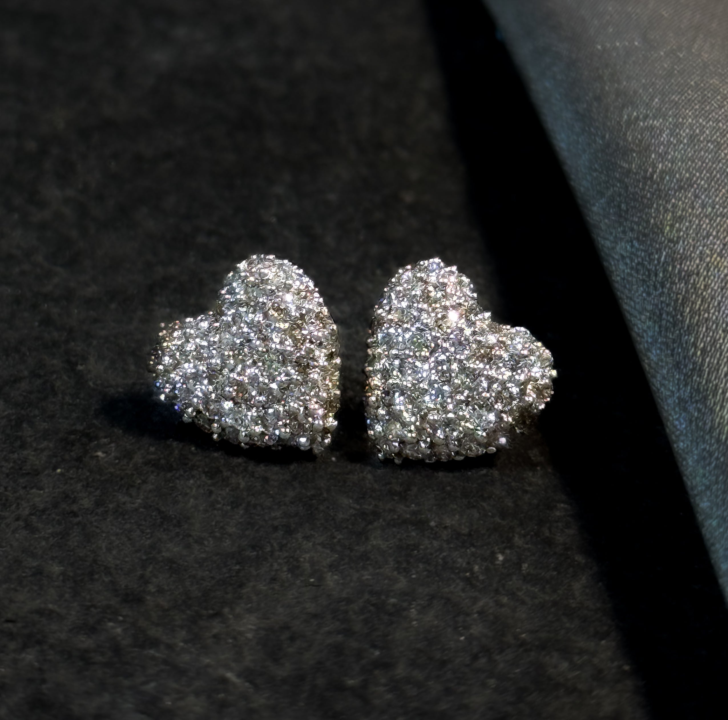 Heart Diamond Studs