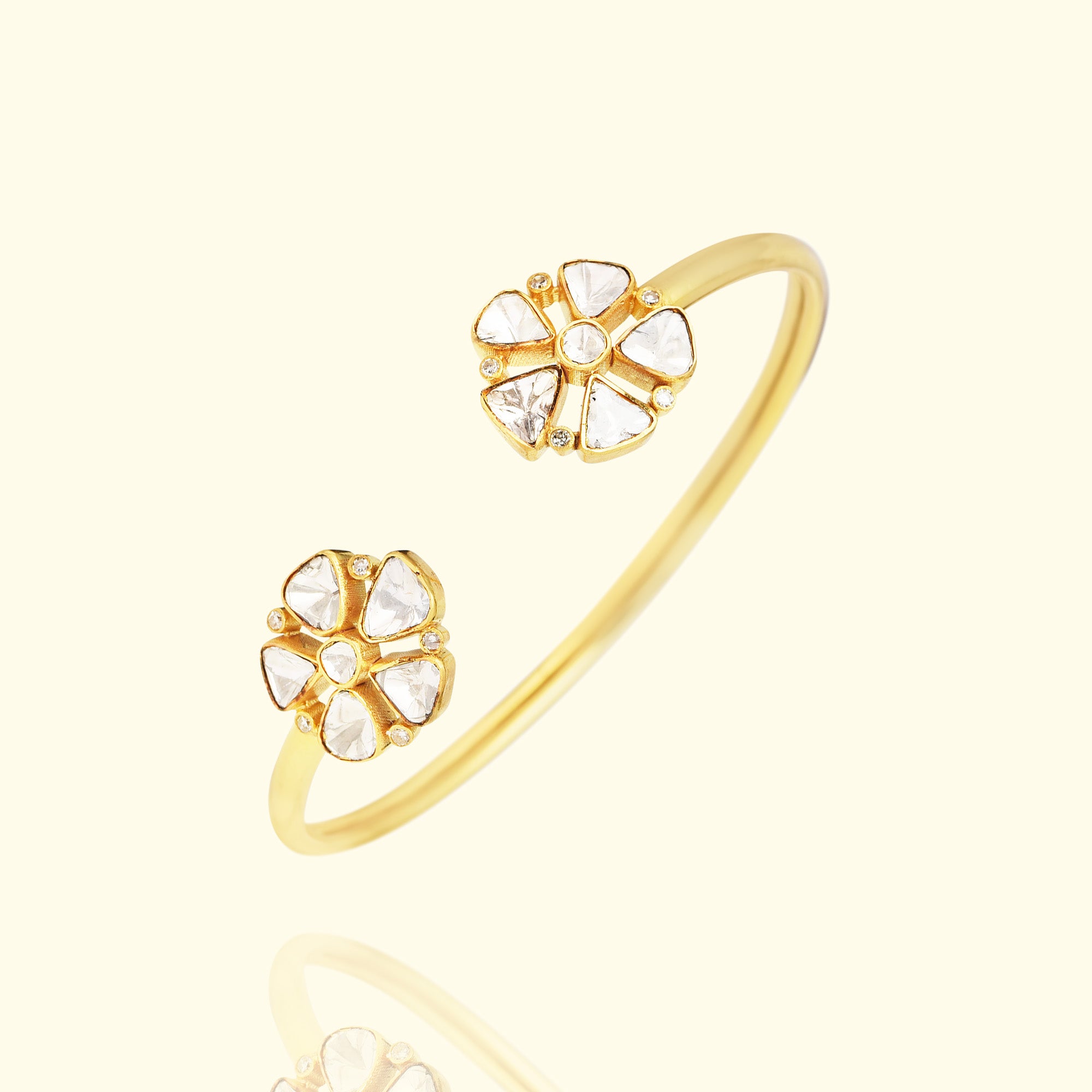 Duo Flora Polki Flexi Bangle