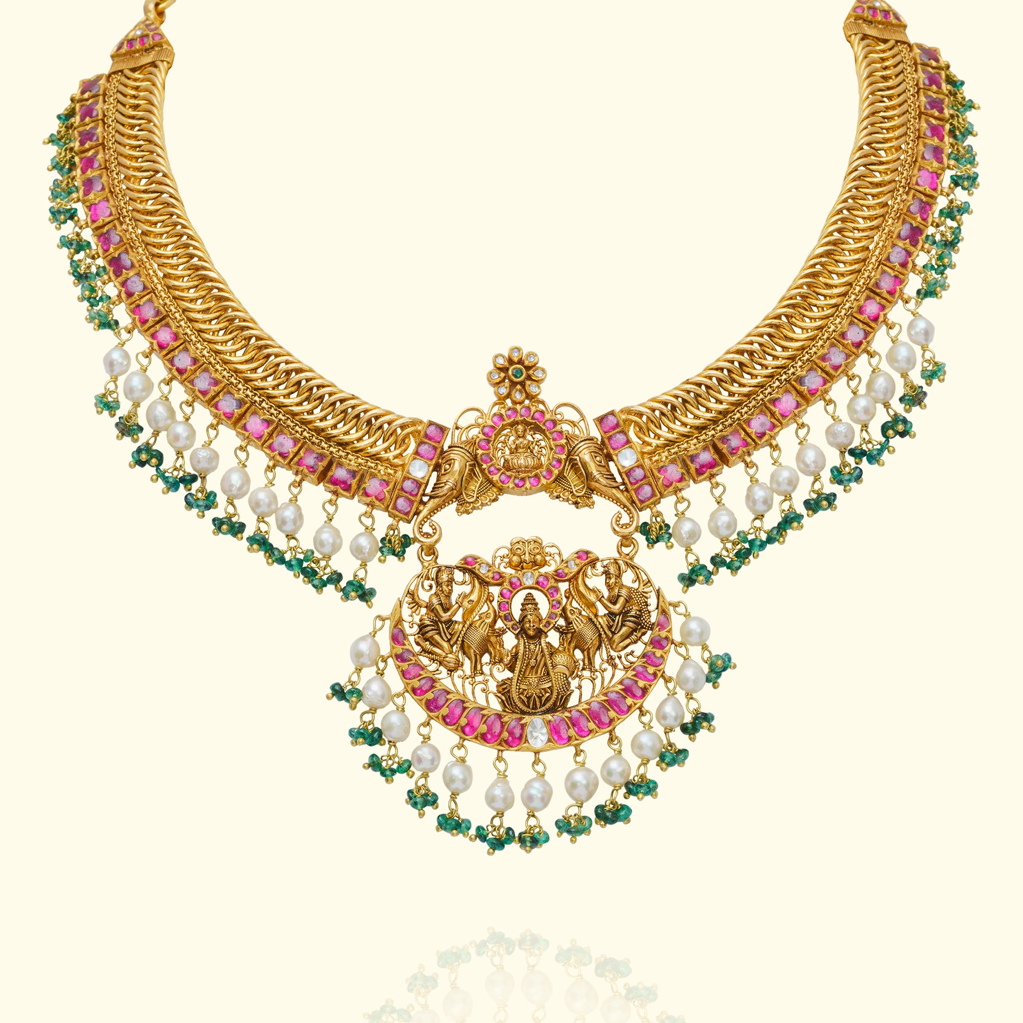 Driti Gold Polki Necklace