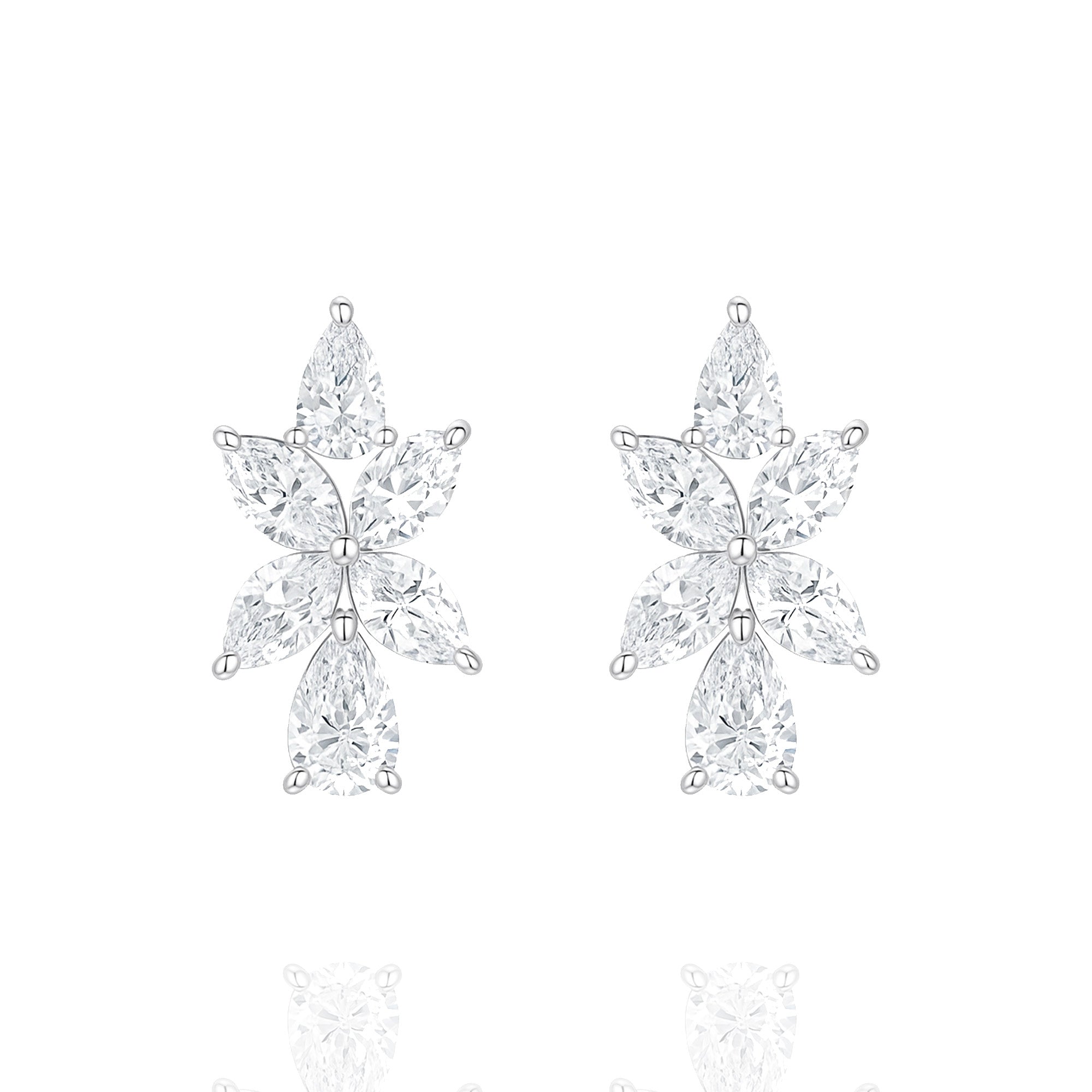 Malaha Lab Diamond Foral Earring