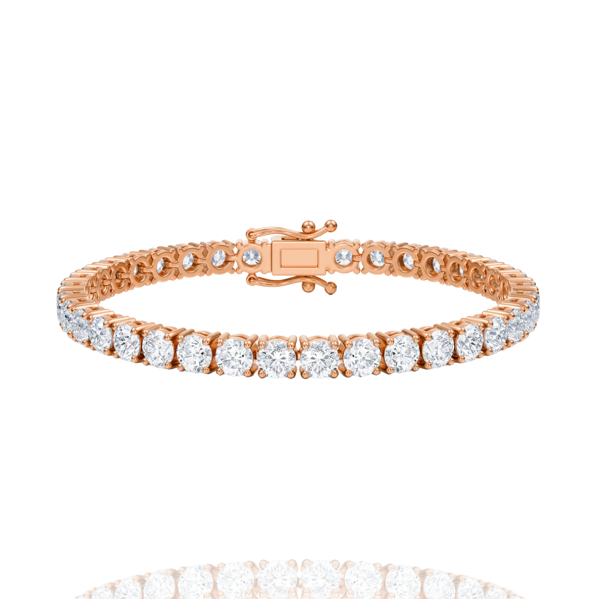 0.30 pointer classic round lab grown solitaire tennis bracelet
