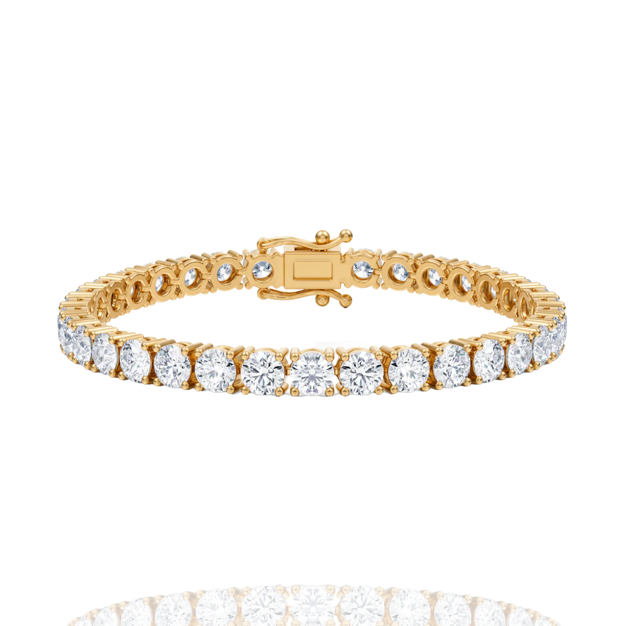 0.50 pointer classic round lab grown solitaire tennis bracelet