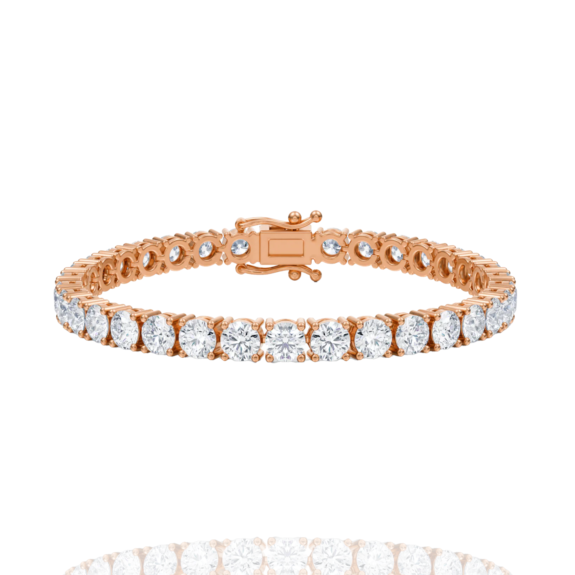 0.50 pointer classic round lab grown solitaire tennis bracelet