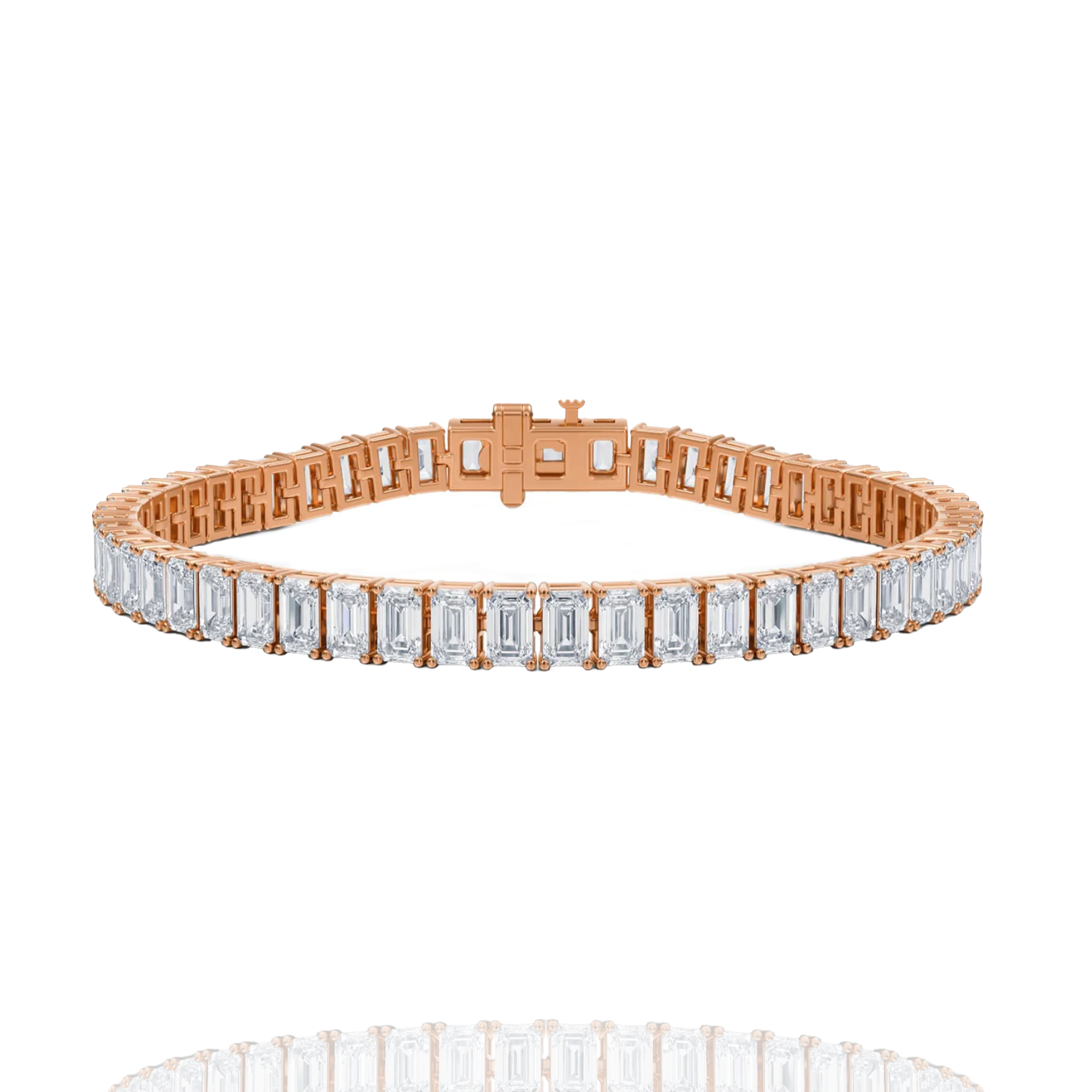 0.20 pointer classic emerald  lab grown solitaire tennis bracelet