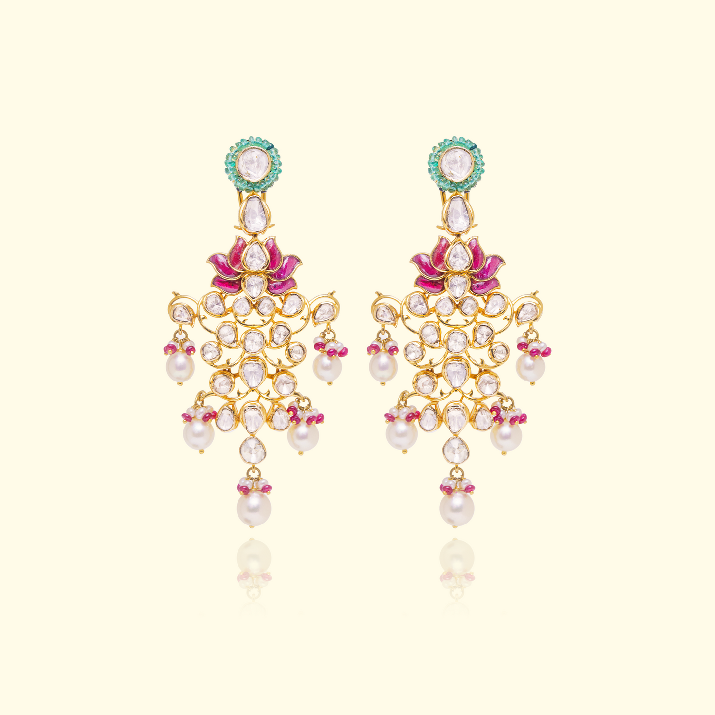 Lotus Chandelier Earrings