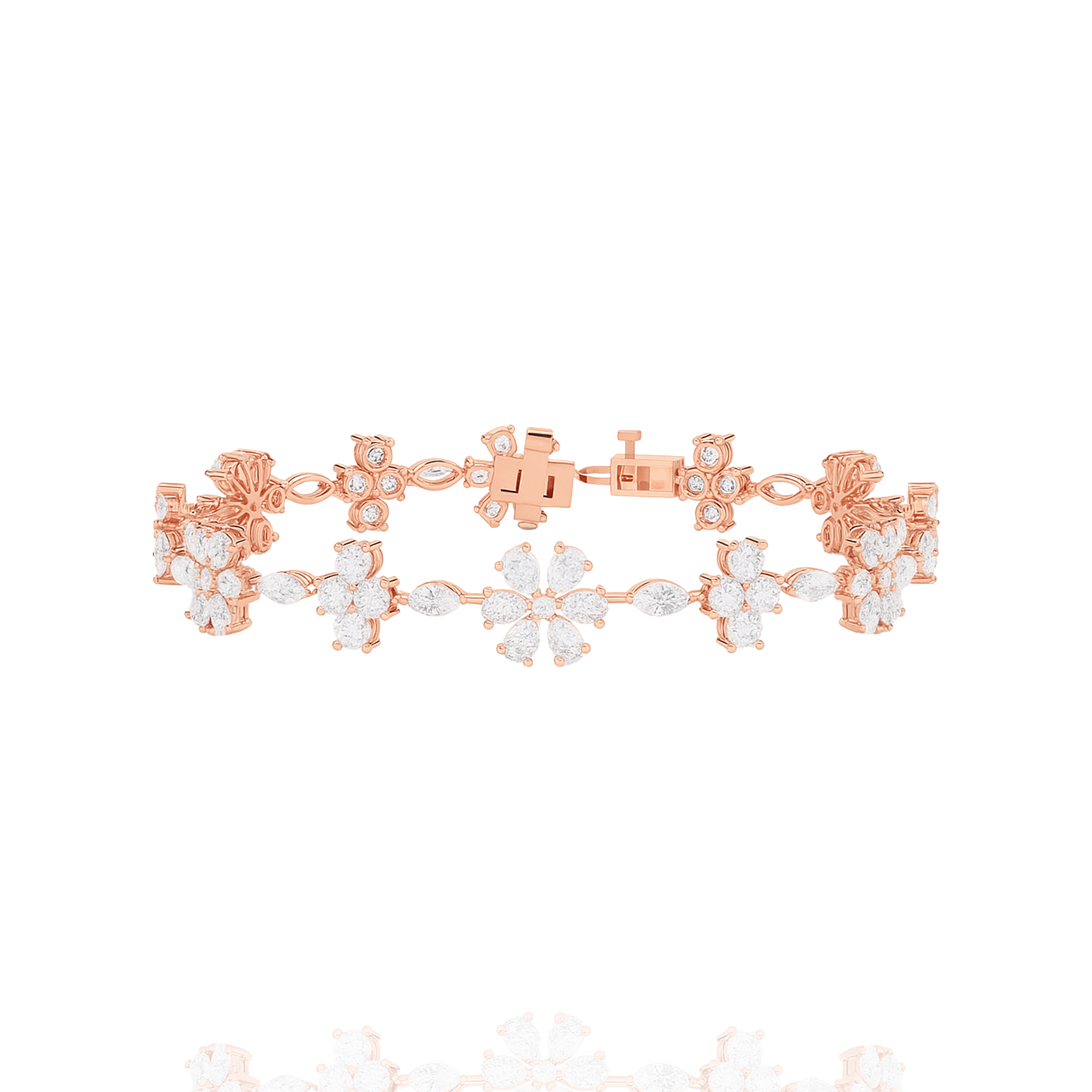 Lab-Grown Solitaire Fleur Bracelet