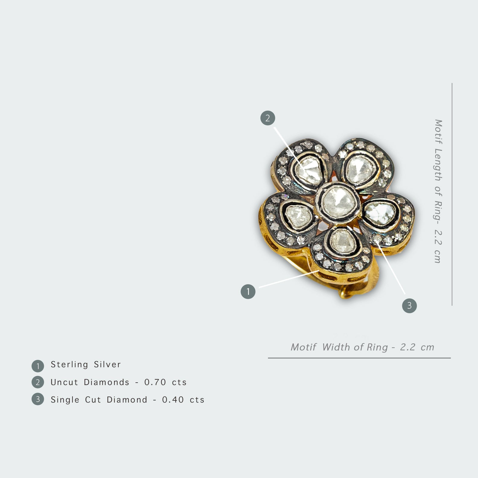 Mini Flower Blossom Ring