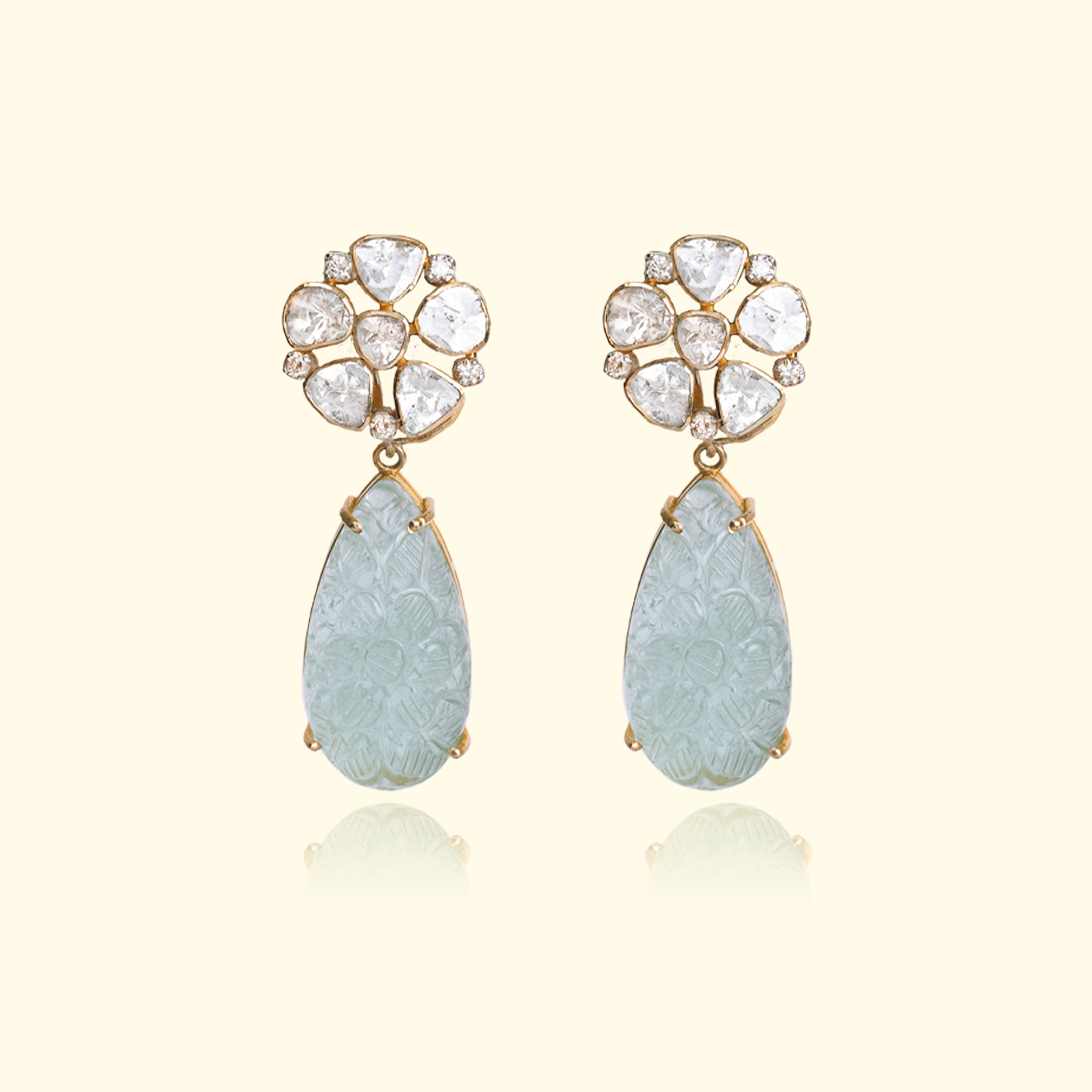 Moira  Emerald Polki Earrings