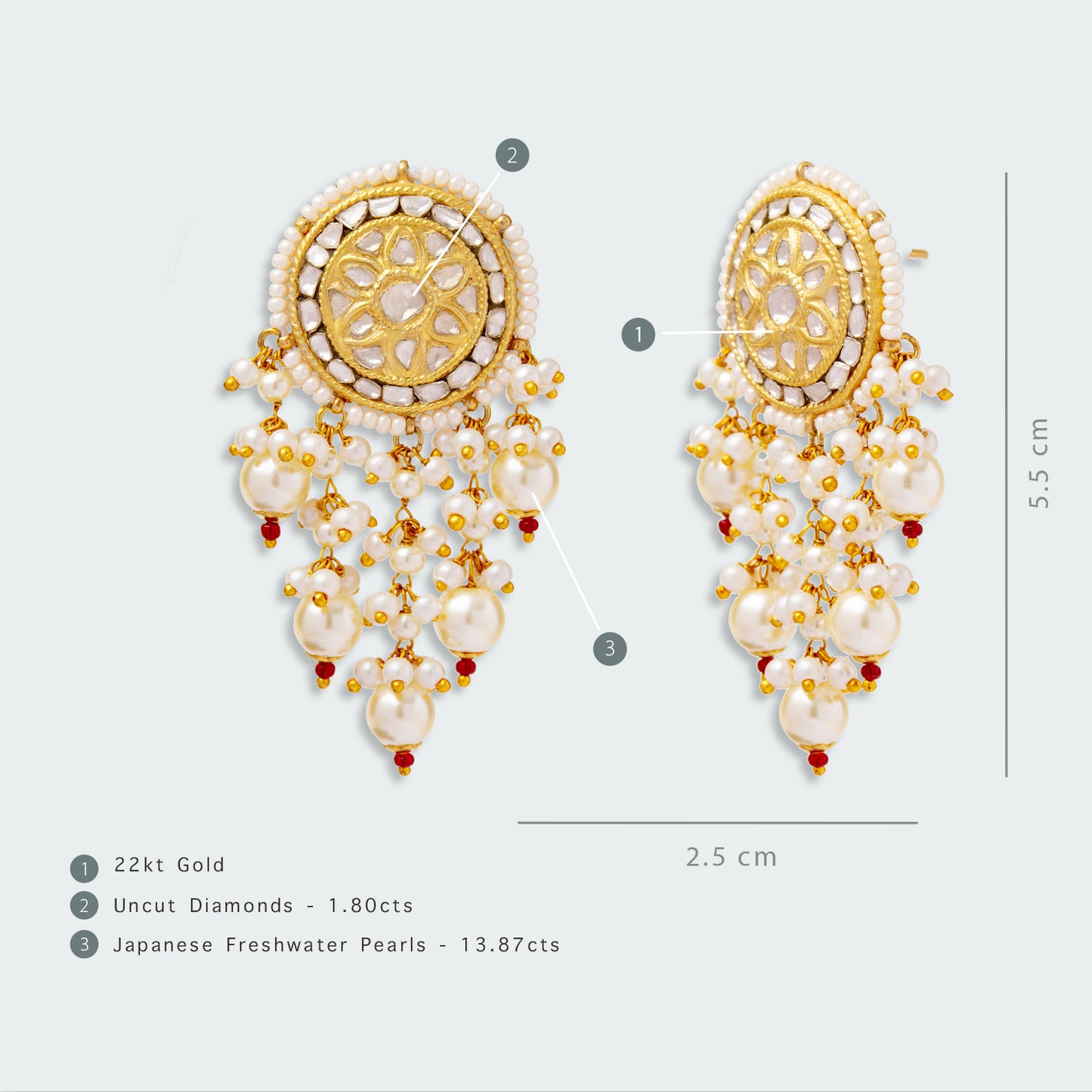Naksh Uncut Diamond Earrings
