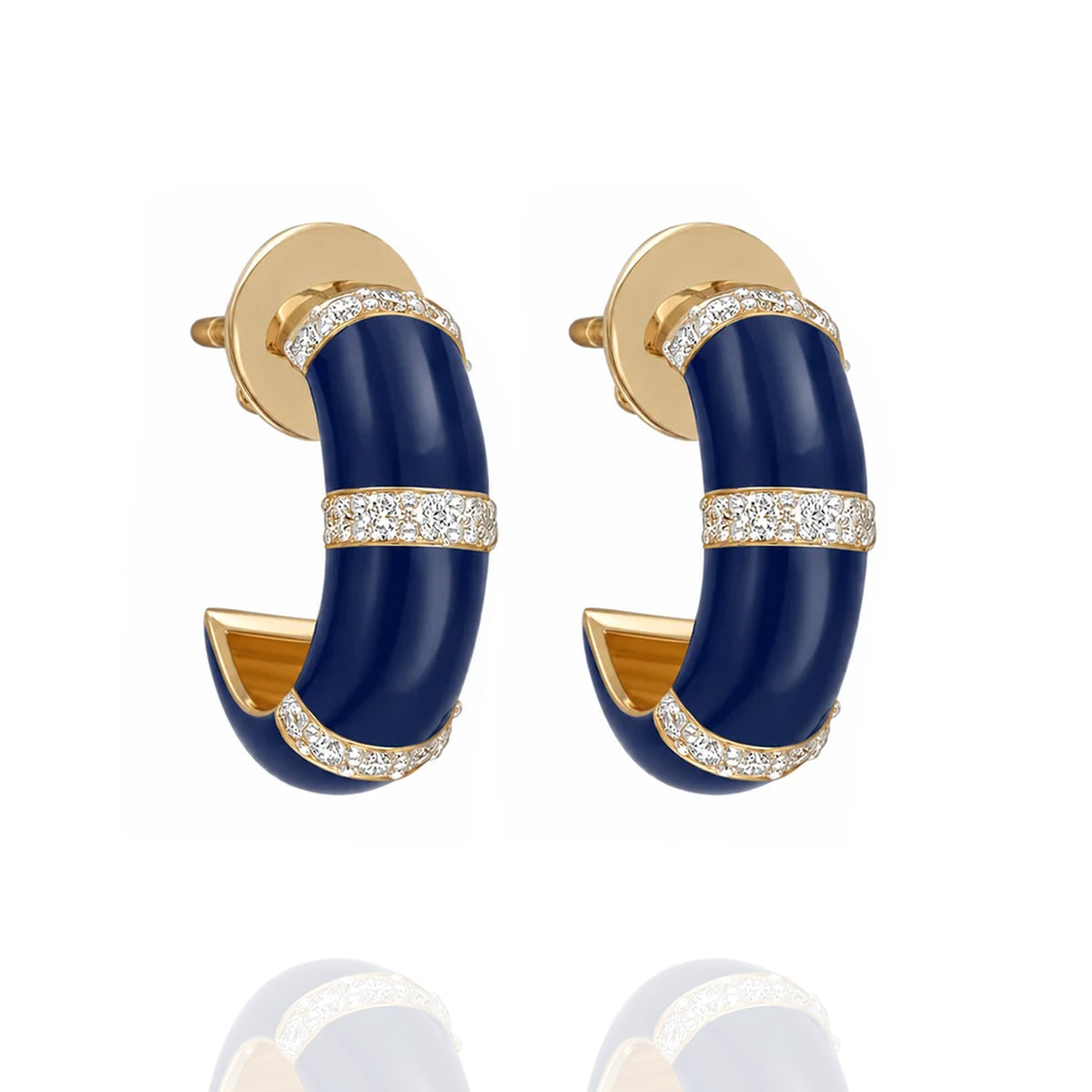 Echoes in Blue Diamond Earrings