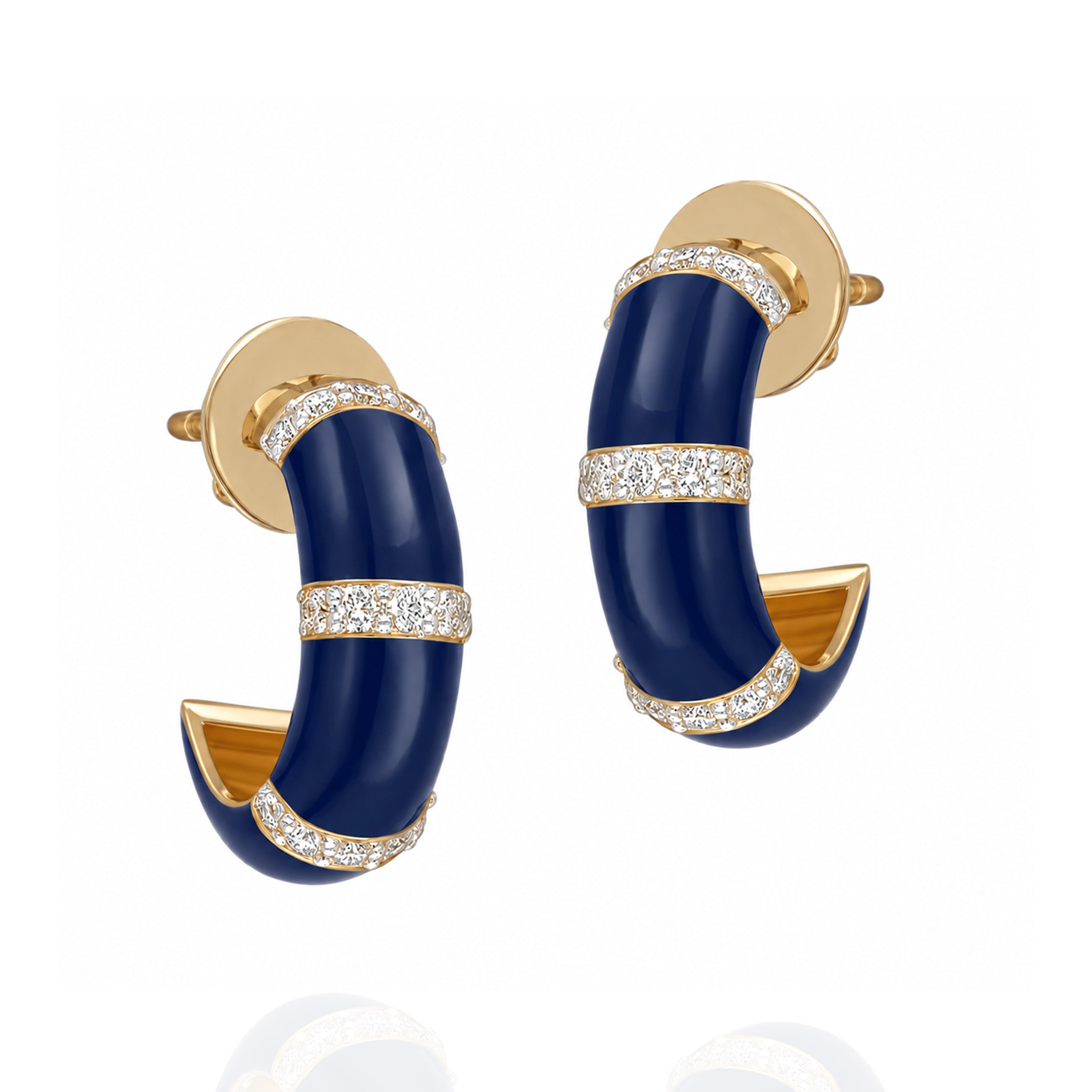 Echoes in Blue Diamond Earrings