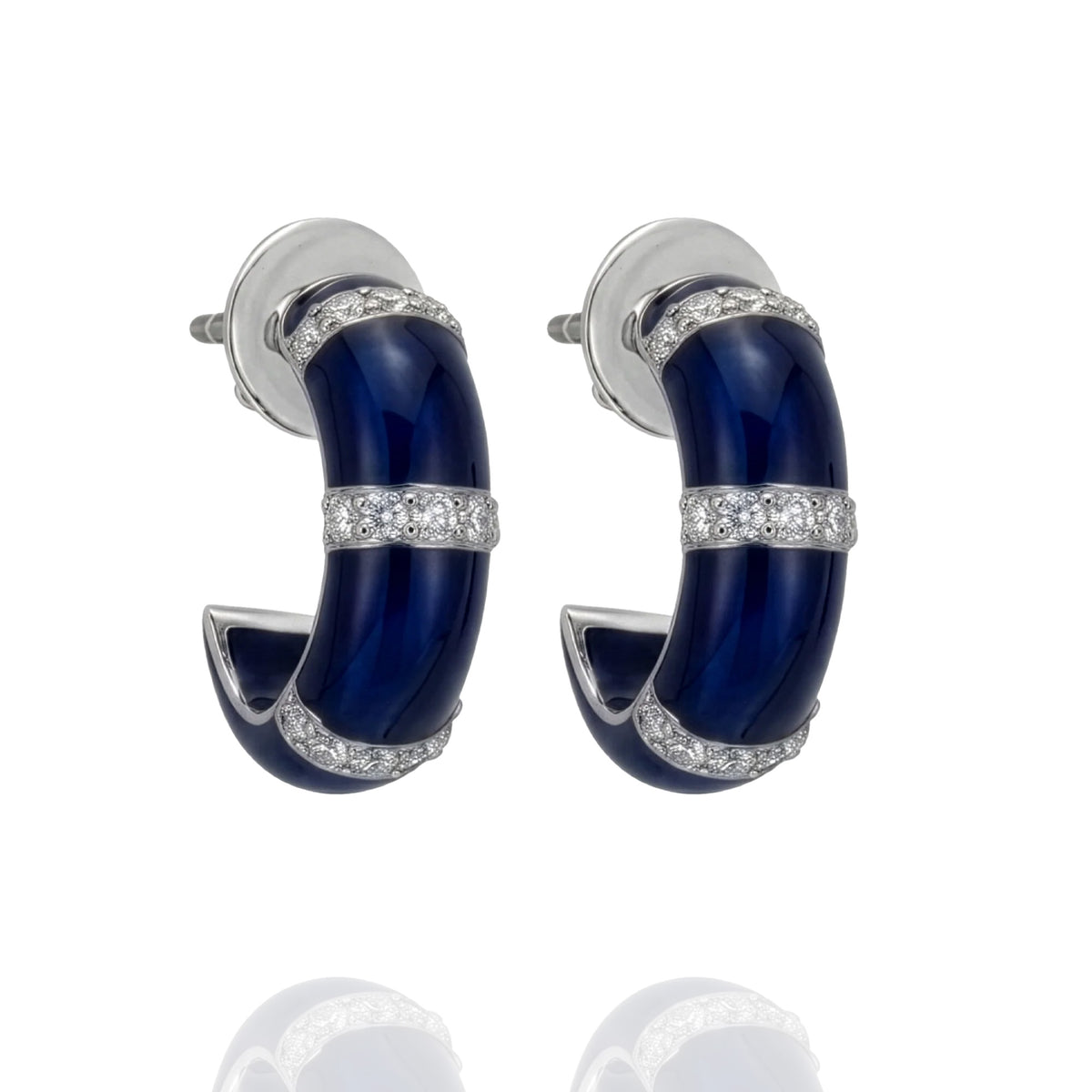 Echoes in Blue Diamond Earrings