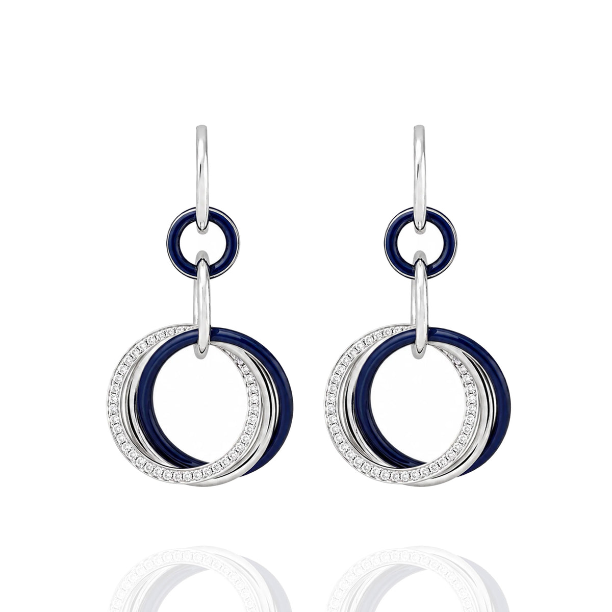 Orbits of Light Diamond Earrings