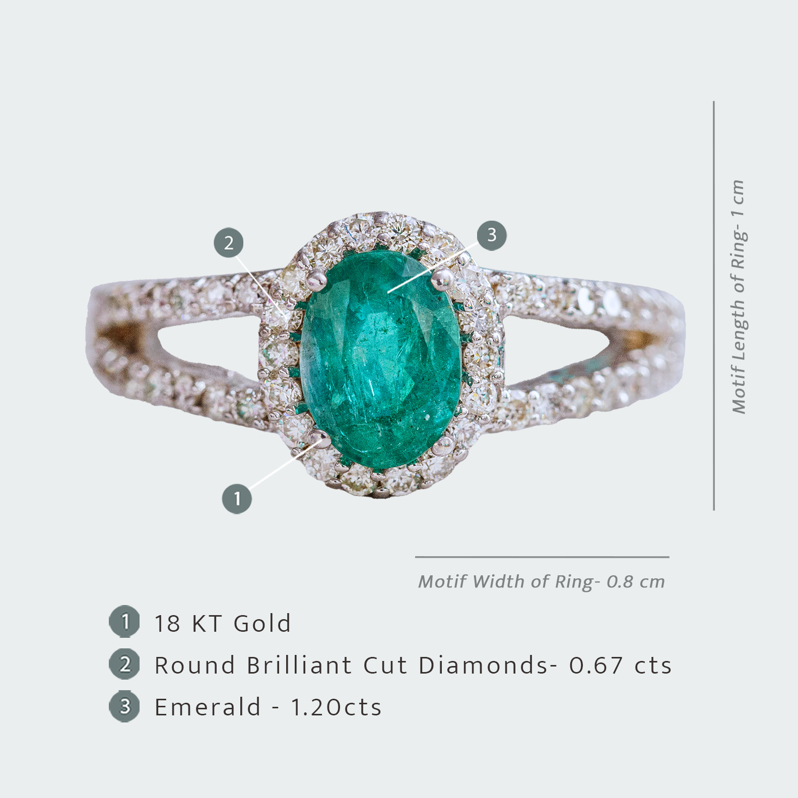 Ovalo Emerald Ring