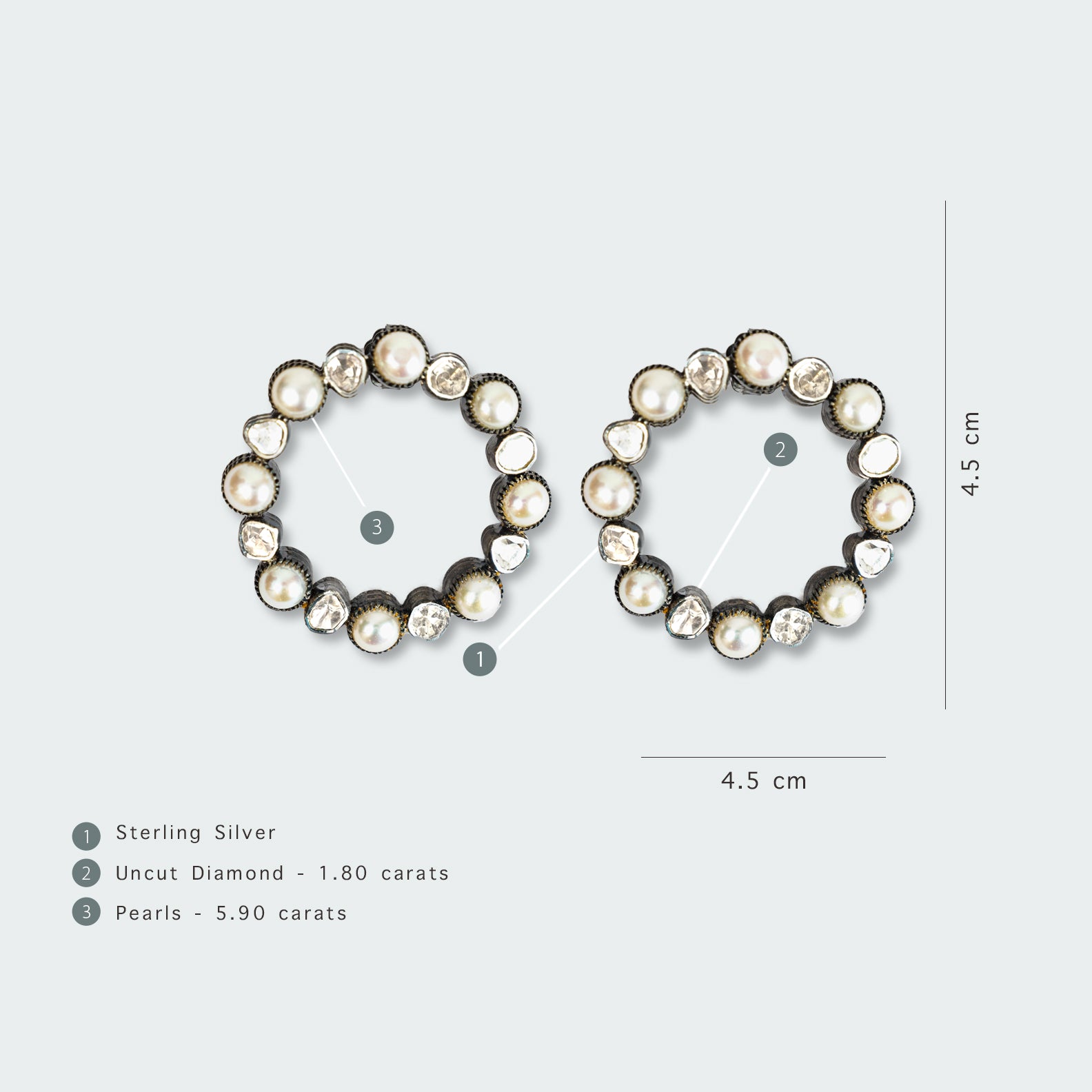 Pearl Hoops