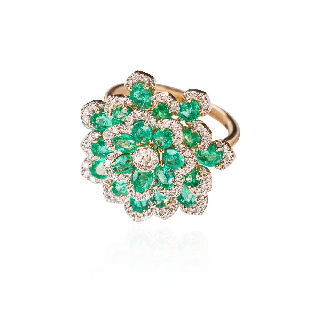 Fiora Emerald Ring