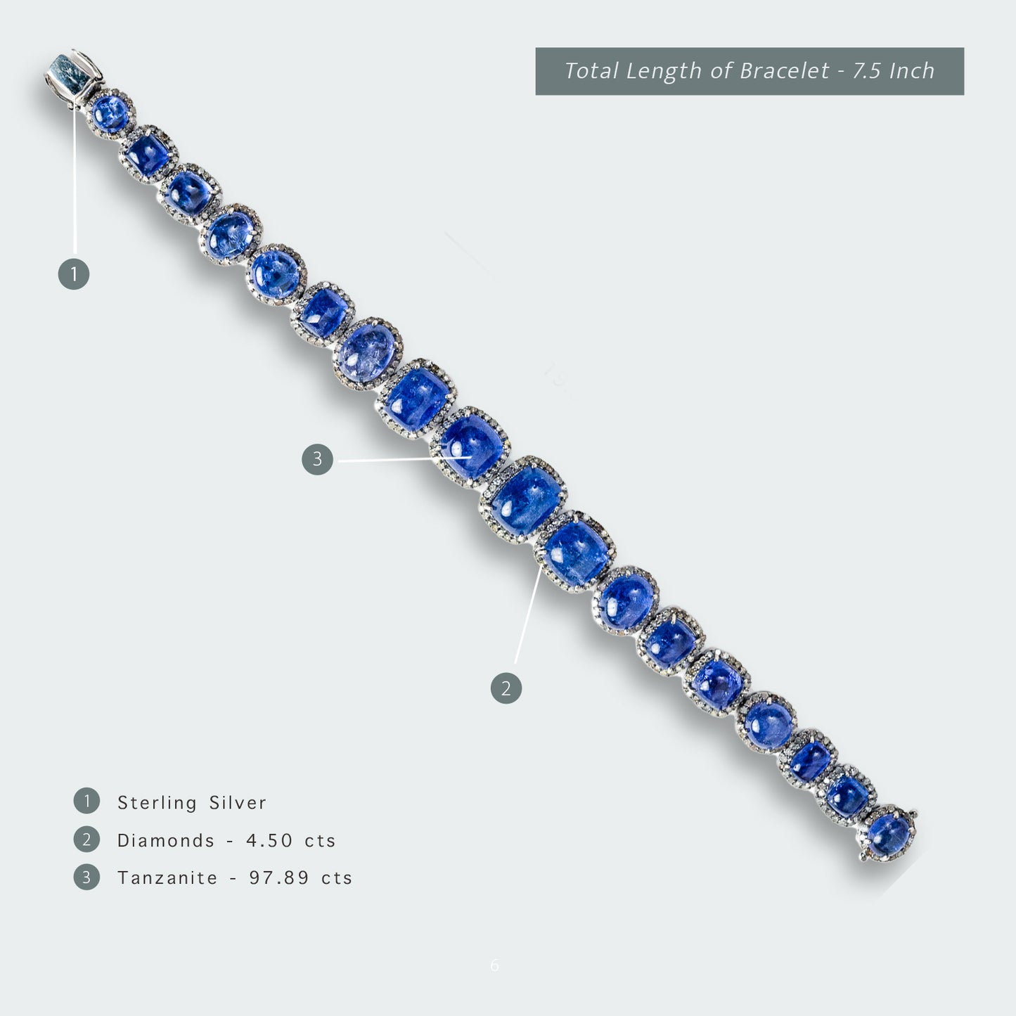 Rhysa Tanzanite and Diamonds Bracelet