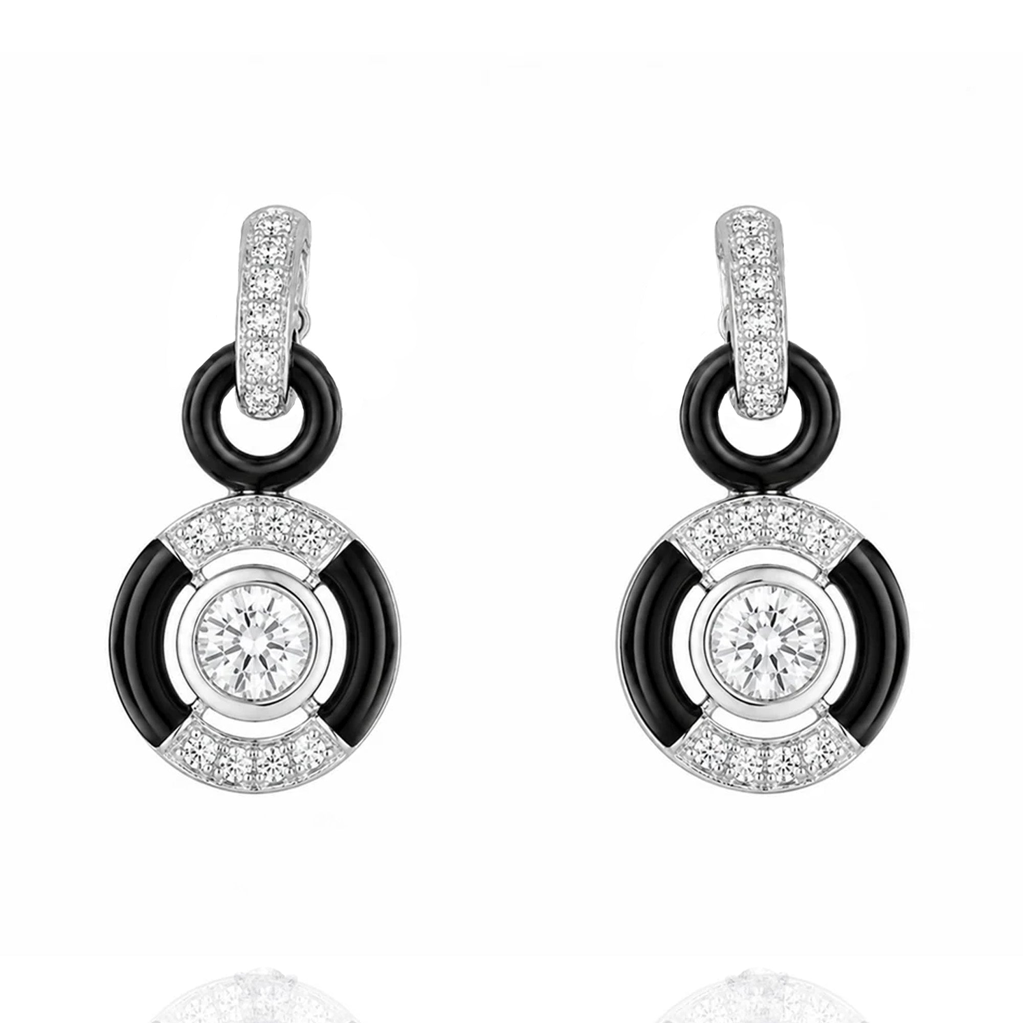 Shadows in Bloom Diamond Earrings