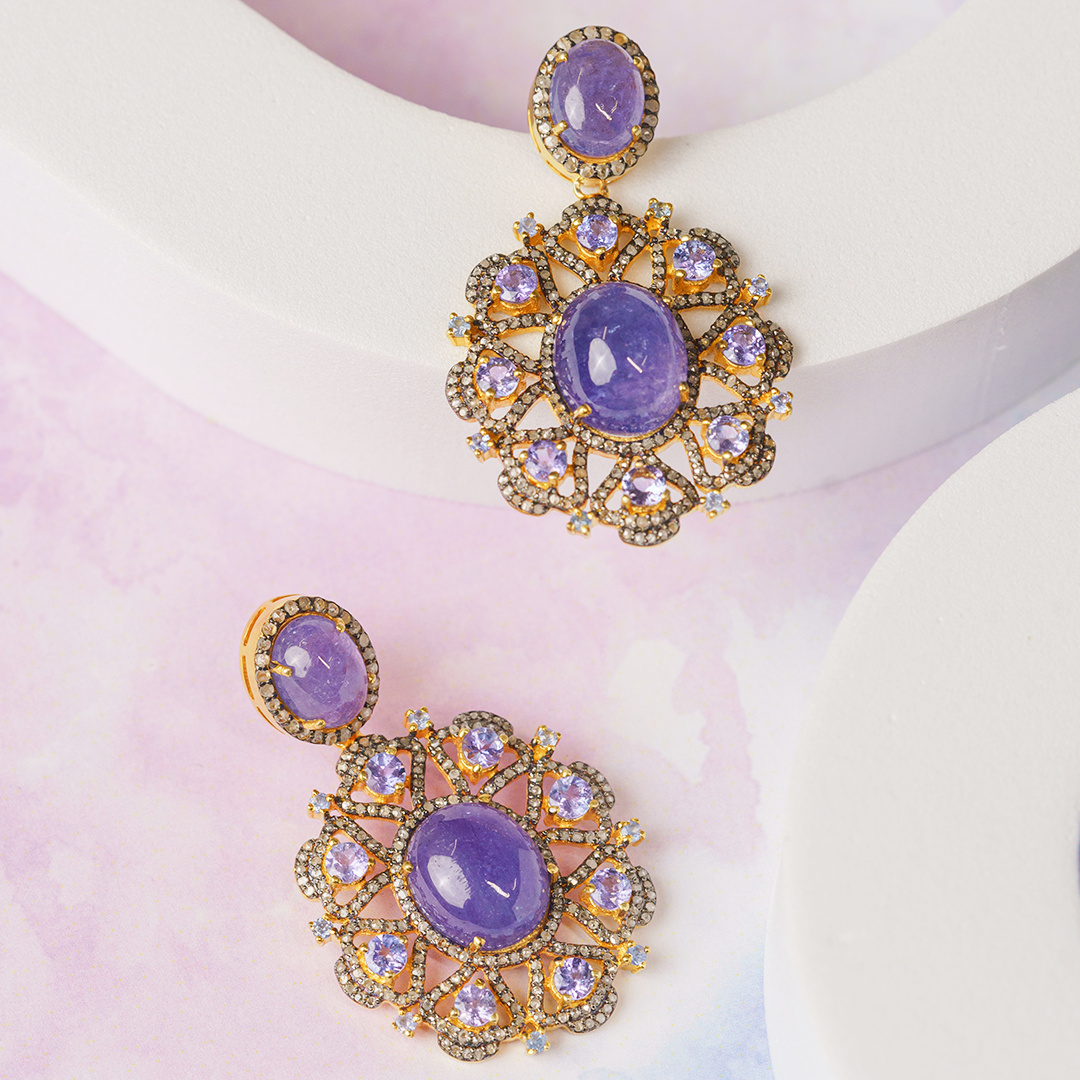 Hue Harmony Diamond Tanzanite Earrings