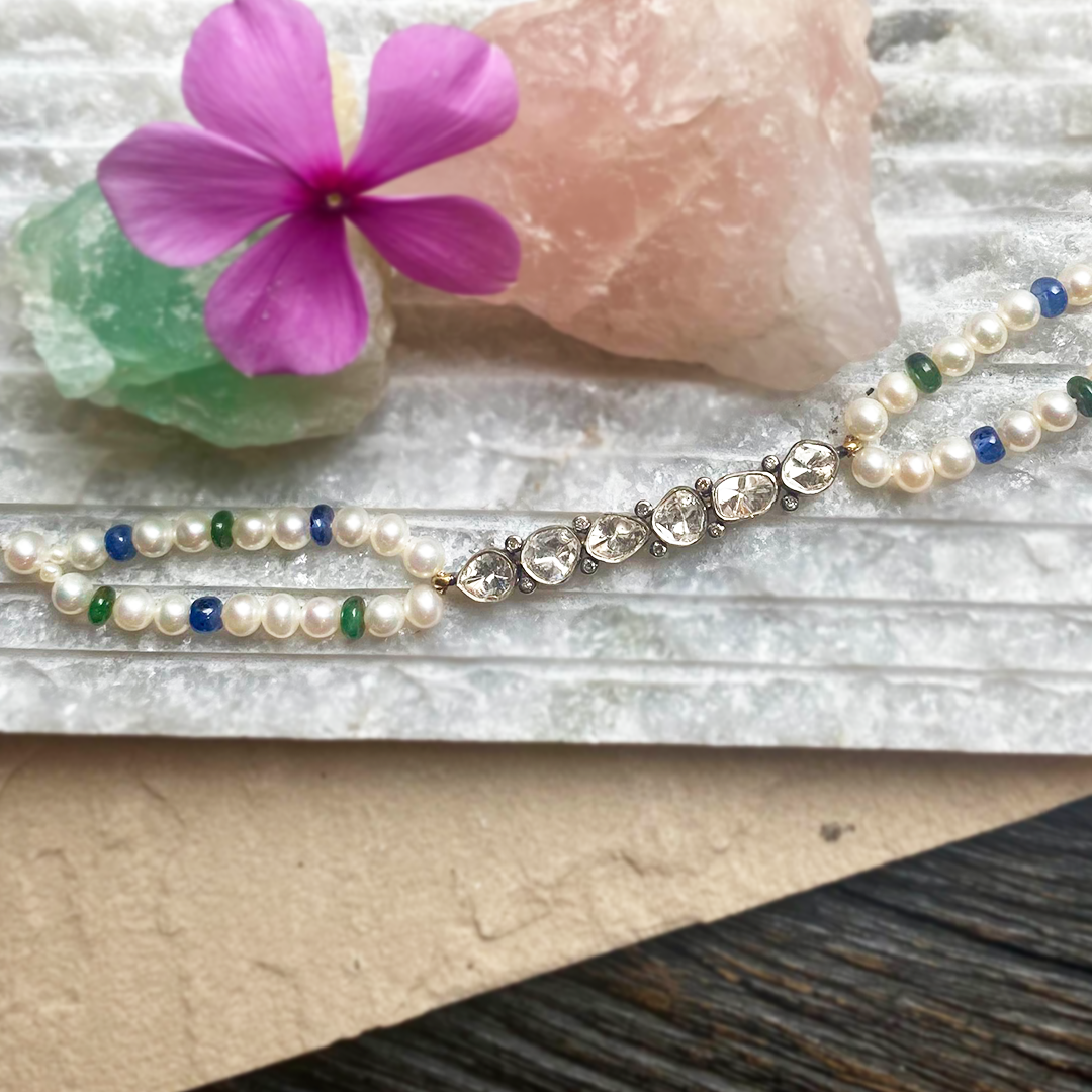 Scalloped Polki Bracelet