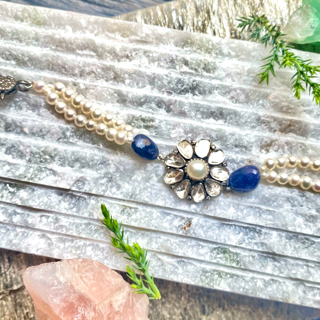 Amaraa Polki Pearl Bracelet