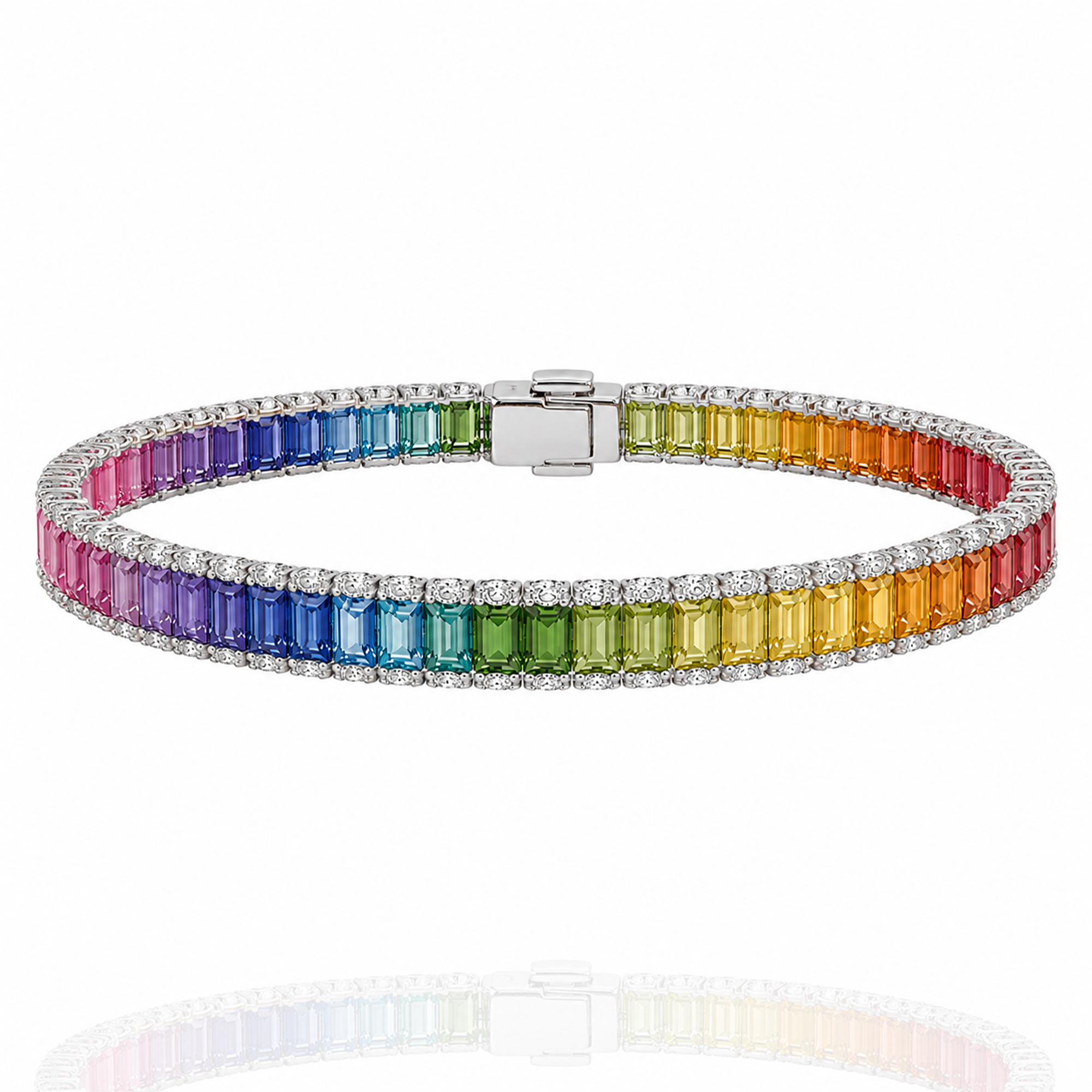 Tint Track Tennis Bracelet