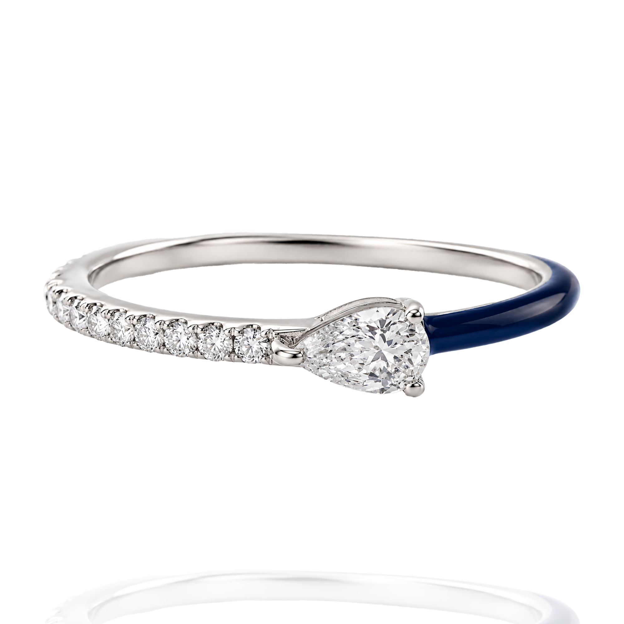 Tropic Teardrop Diamond Ring