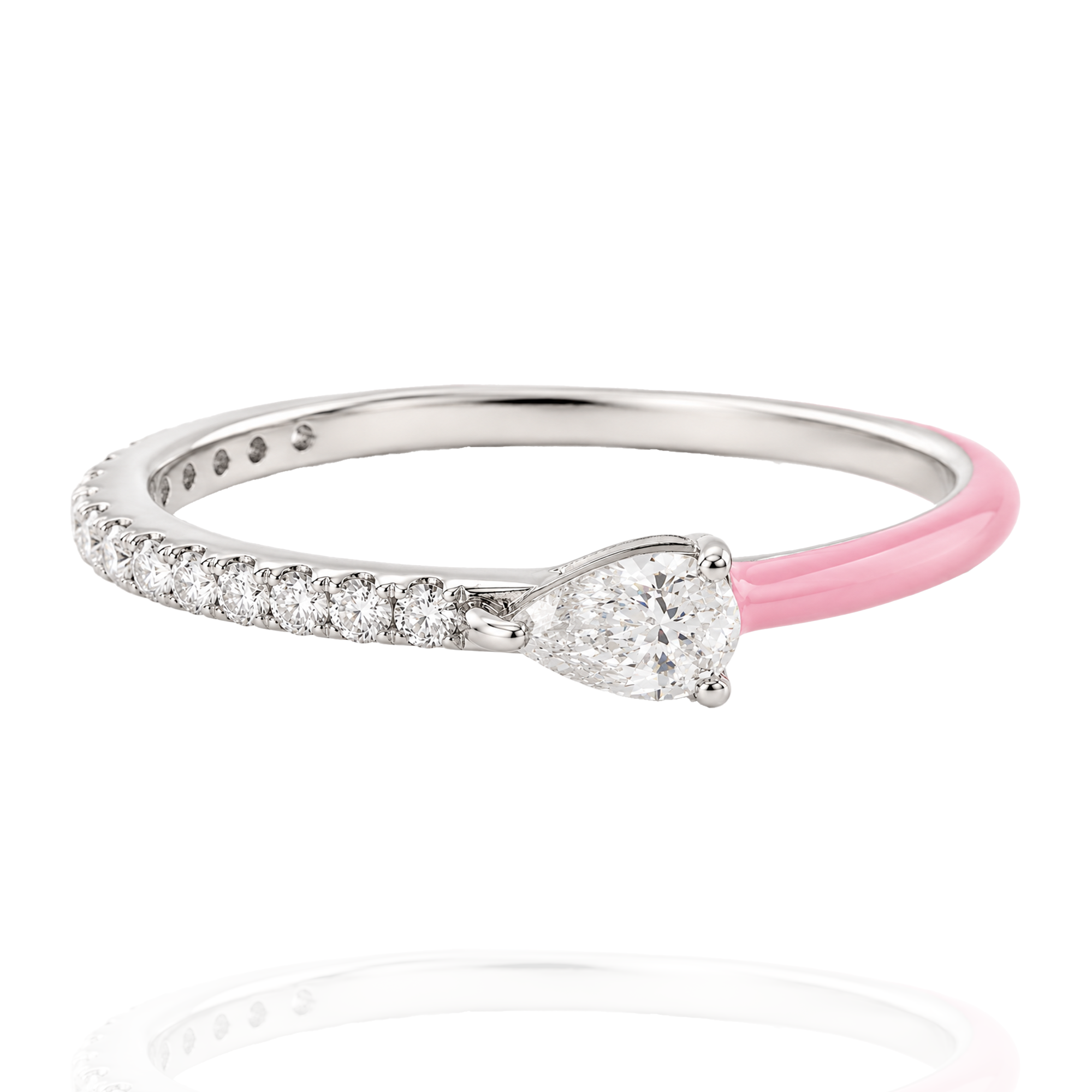 Tropic Teardrop Diamond Ring