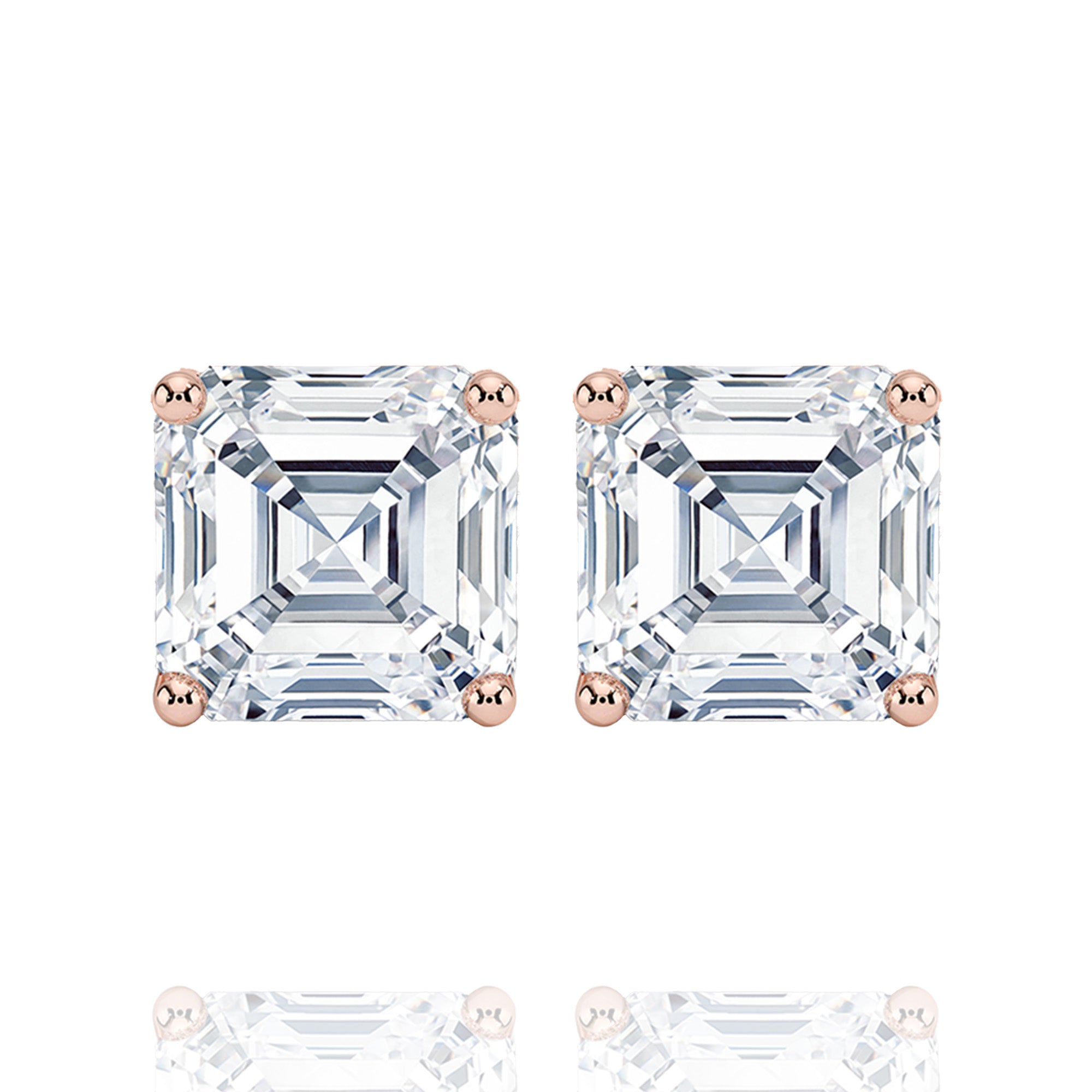Classic Asher Lab Grown Solitaire Earrings