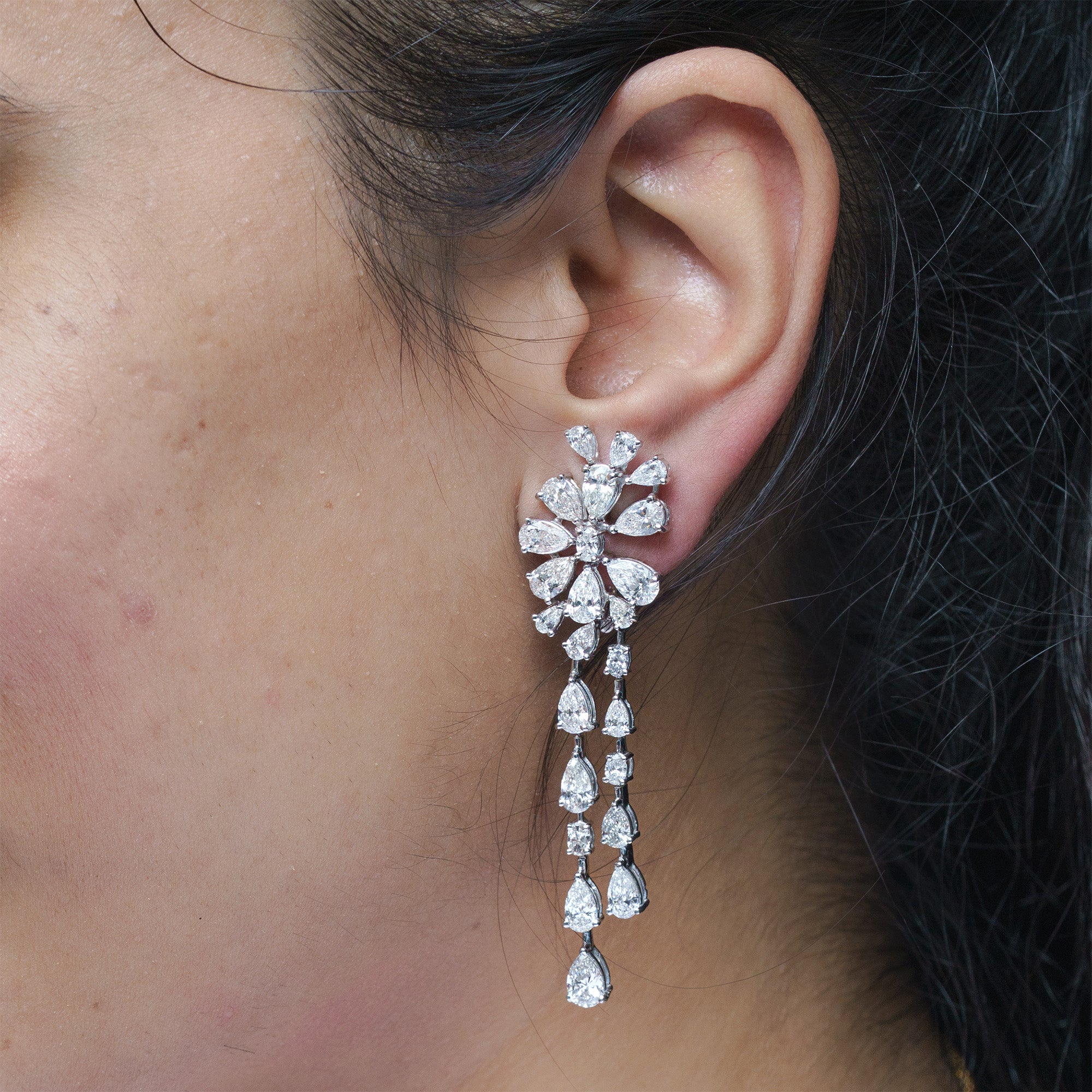 Loire Dangling Lab Diamond Earring