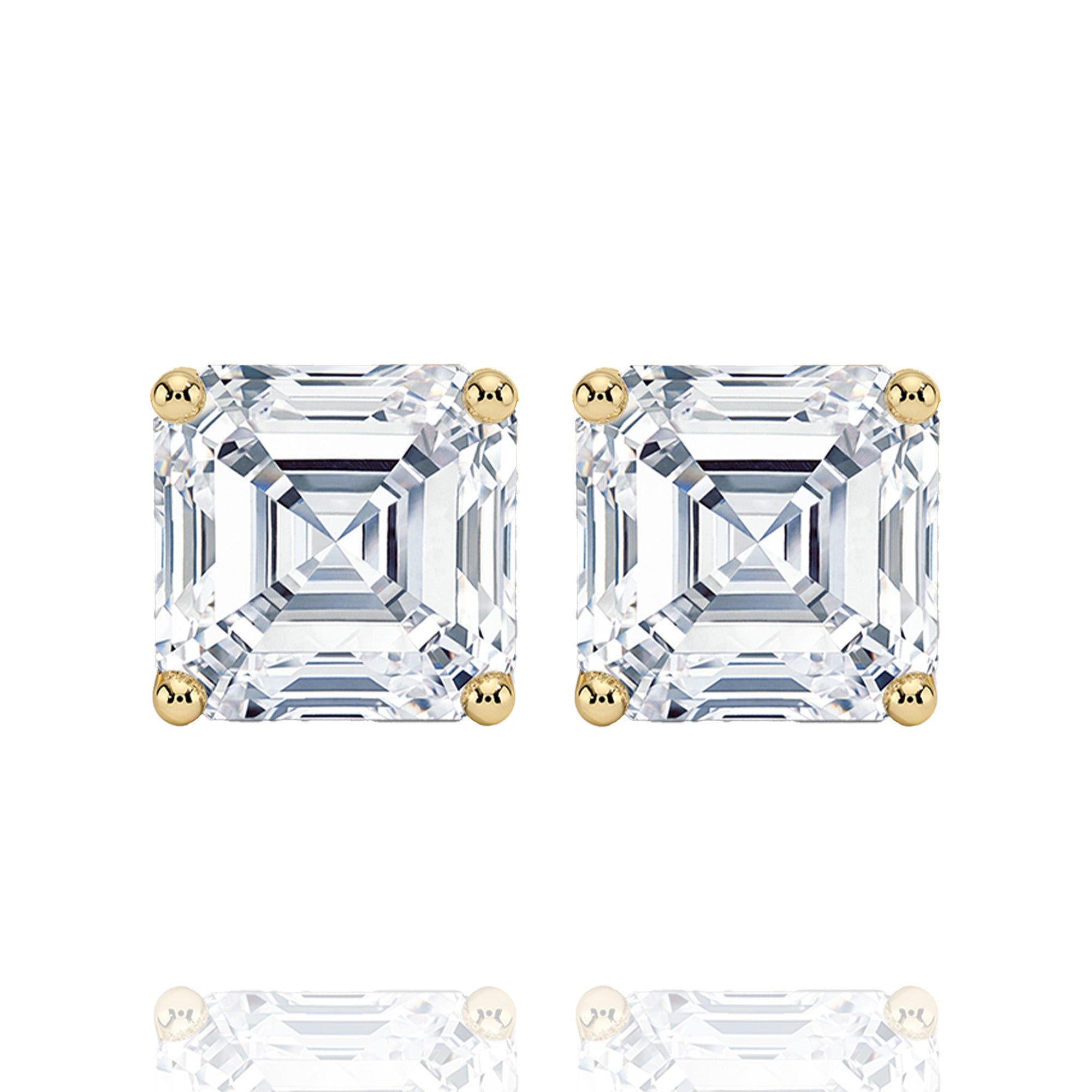 Classic Asher Lab Grown Solitaire Earrings