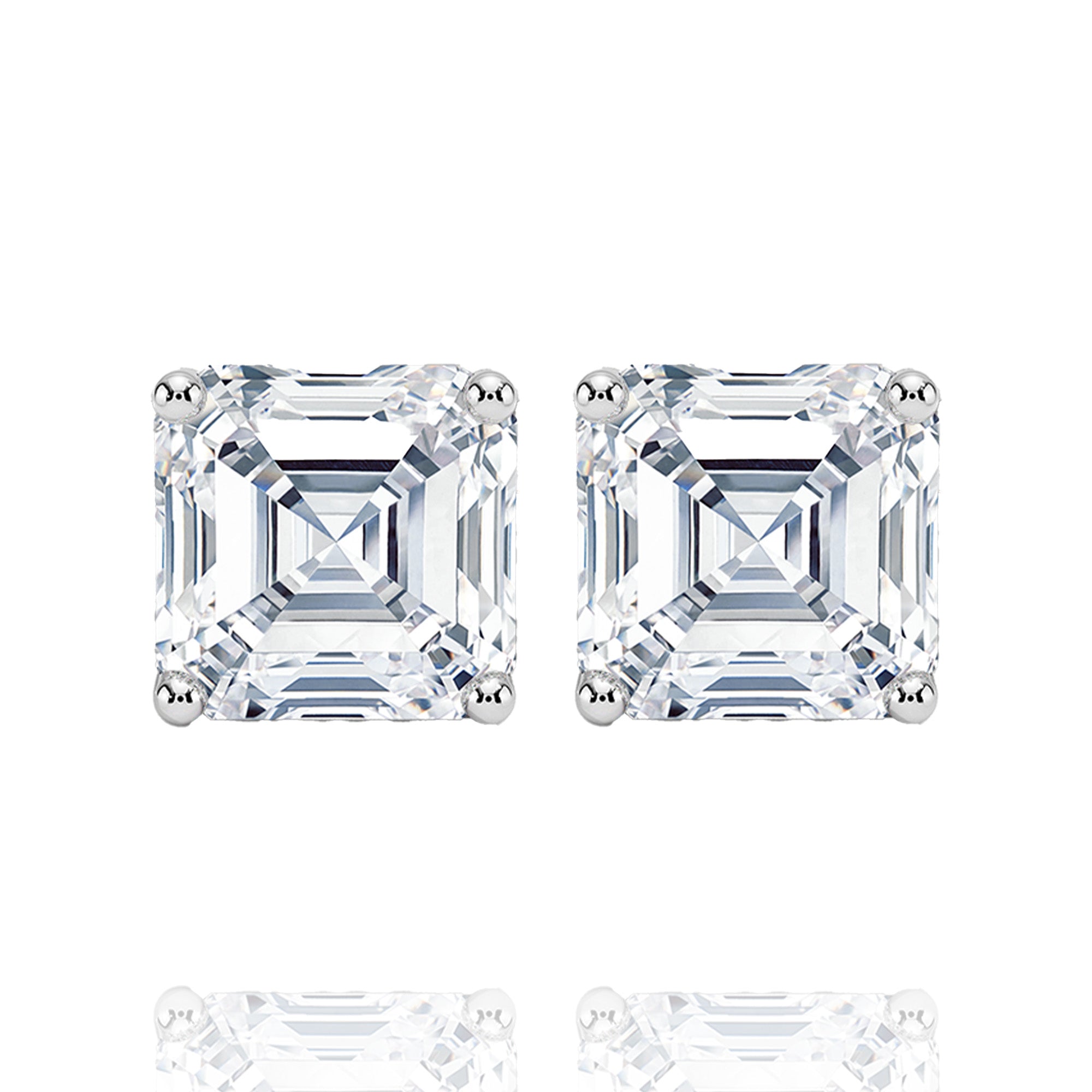 Classic Asher Lab Grown Solitaire Earrings