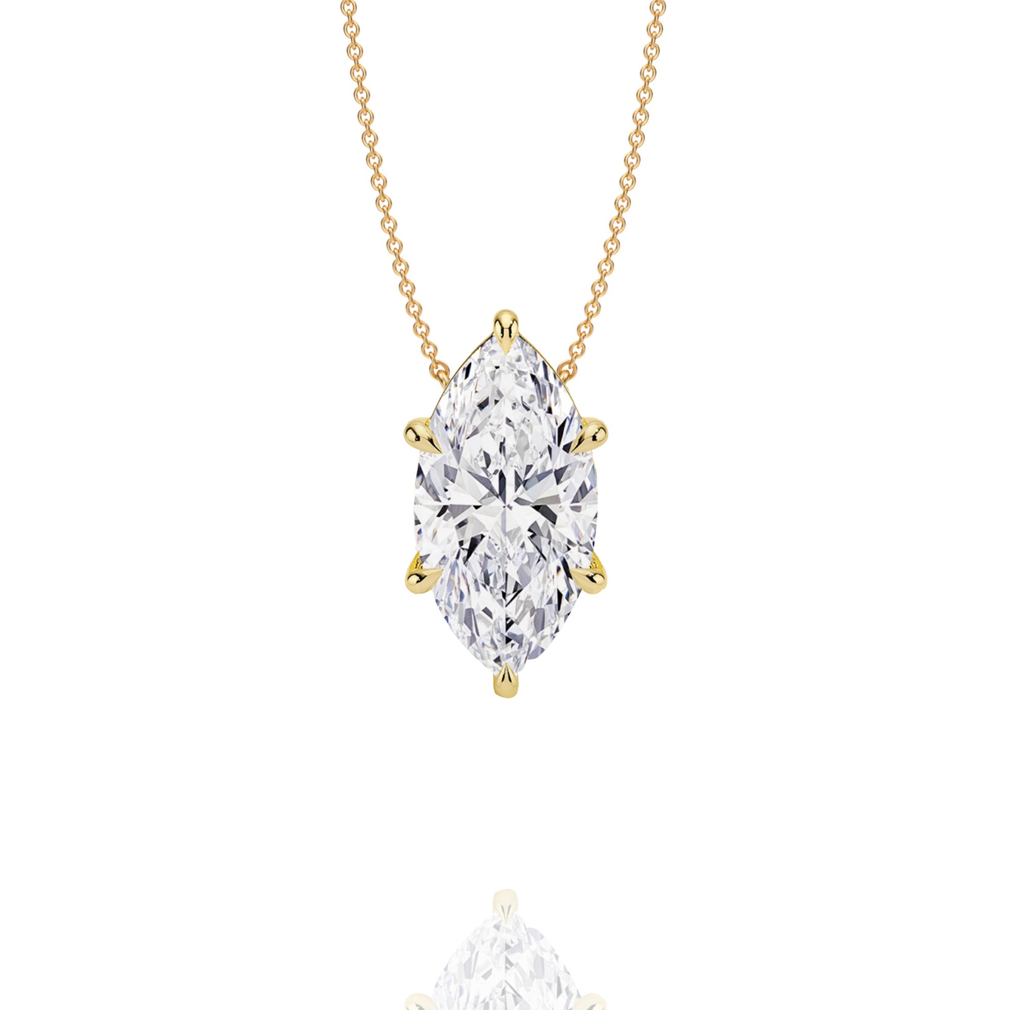 classic marquise lab grown pendant