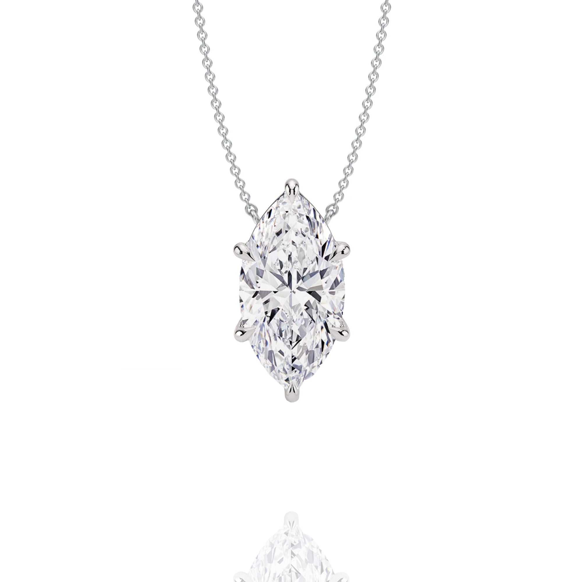 classic marquise lab grown pendant