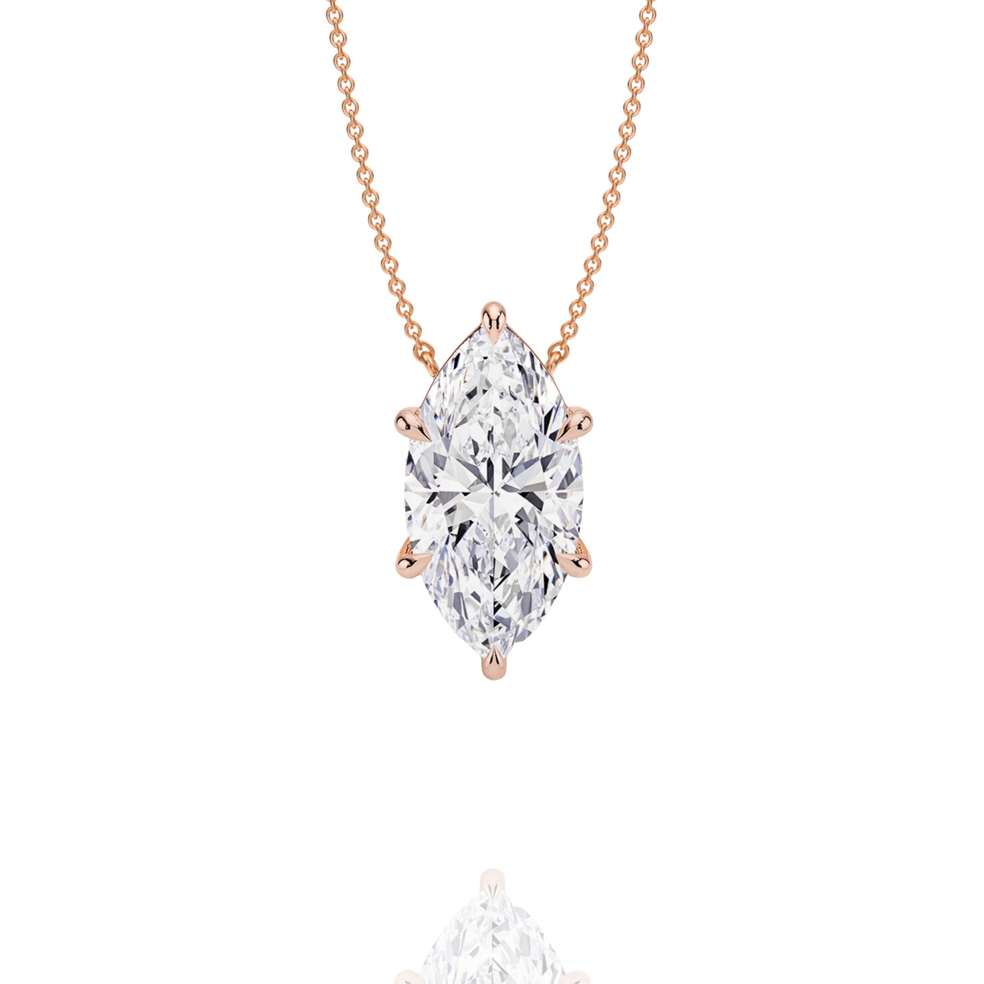 classic marquise lab grown pendant