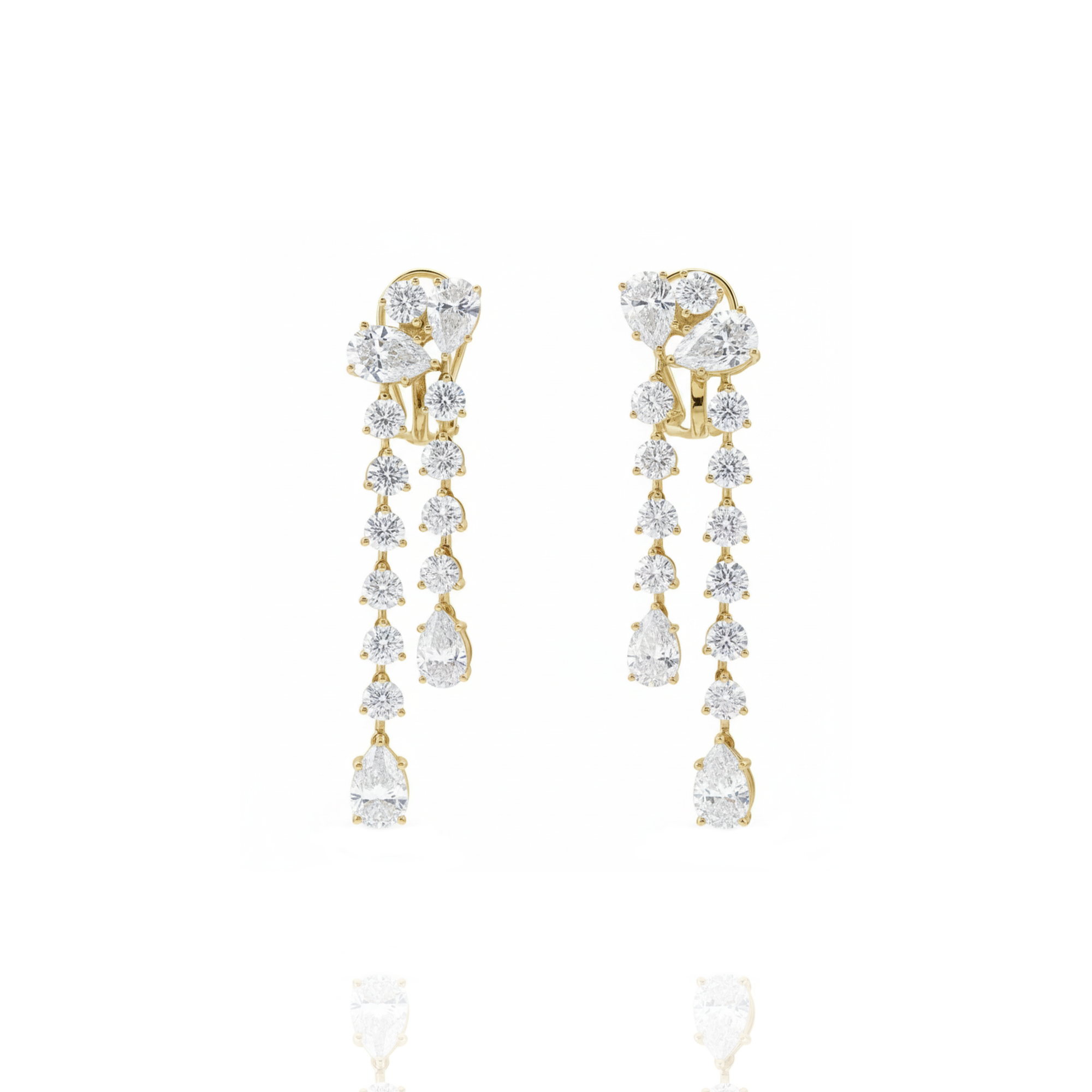 Velora dangling lab diamond earrings