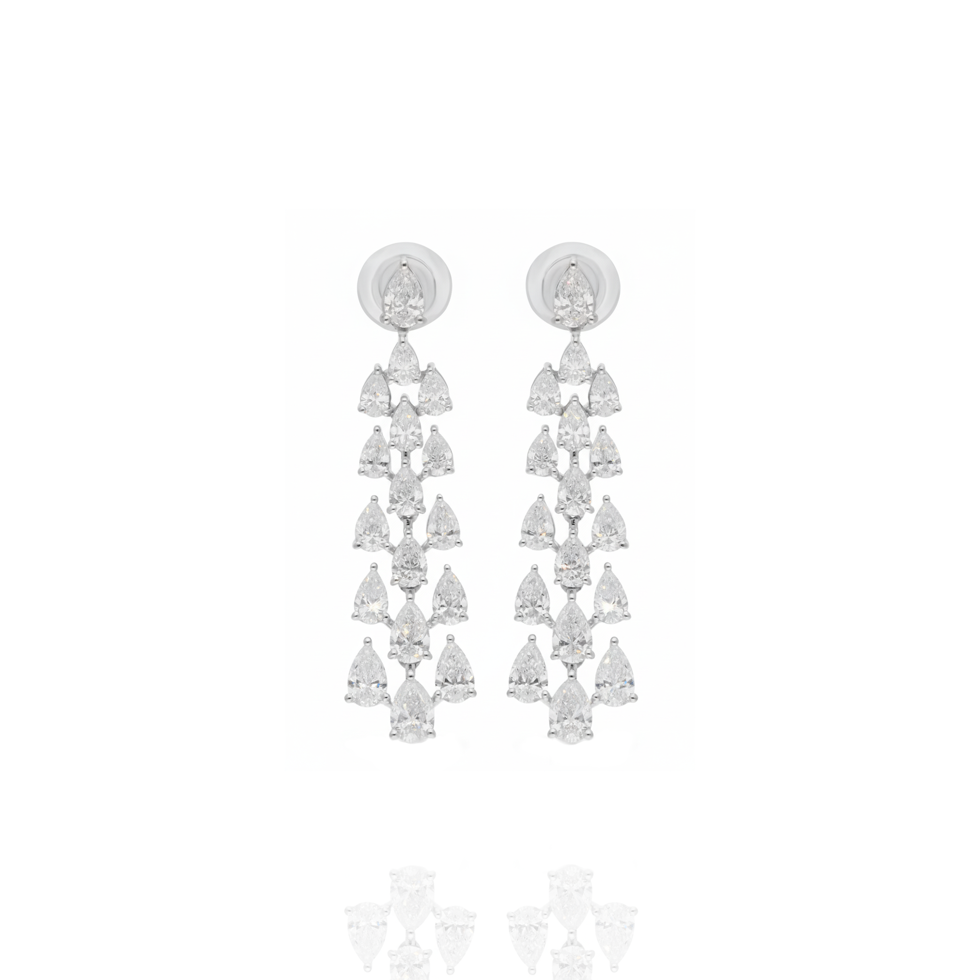 Amaline dangling lab diamond earrings