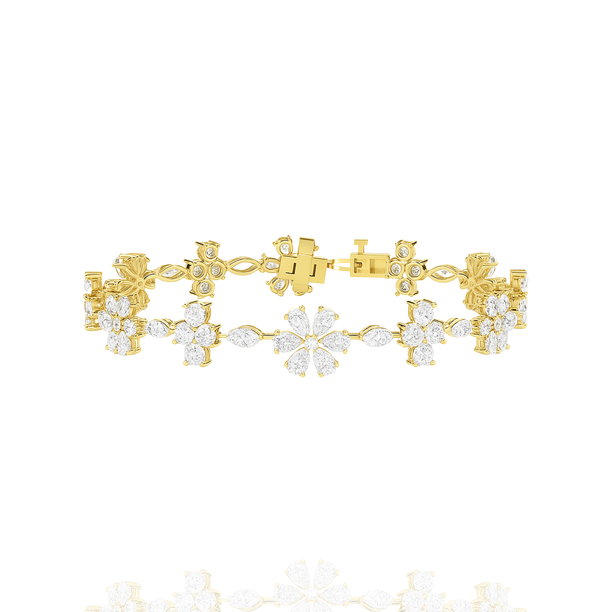 Lab-Grown Solitaire Fleur Bracelet
