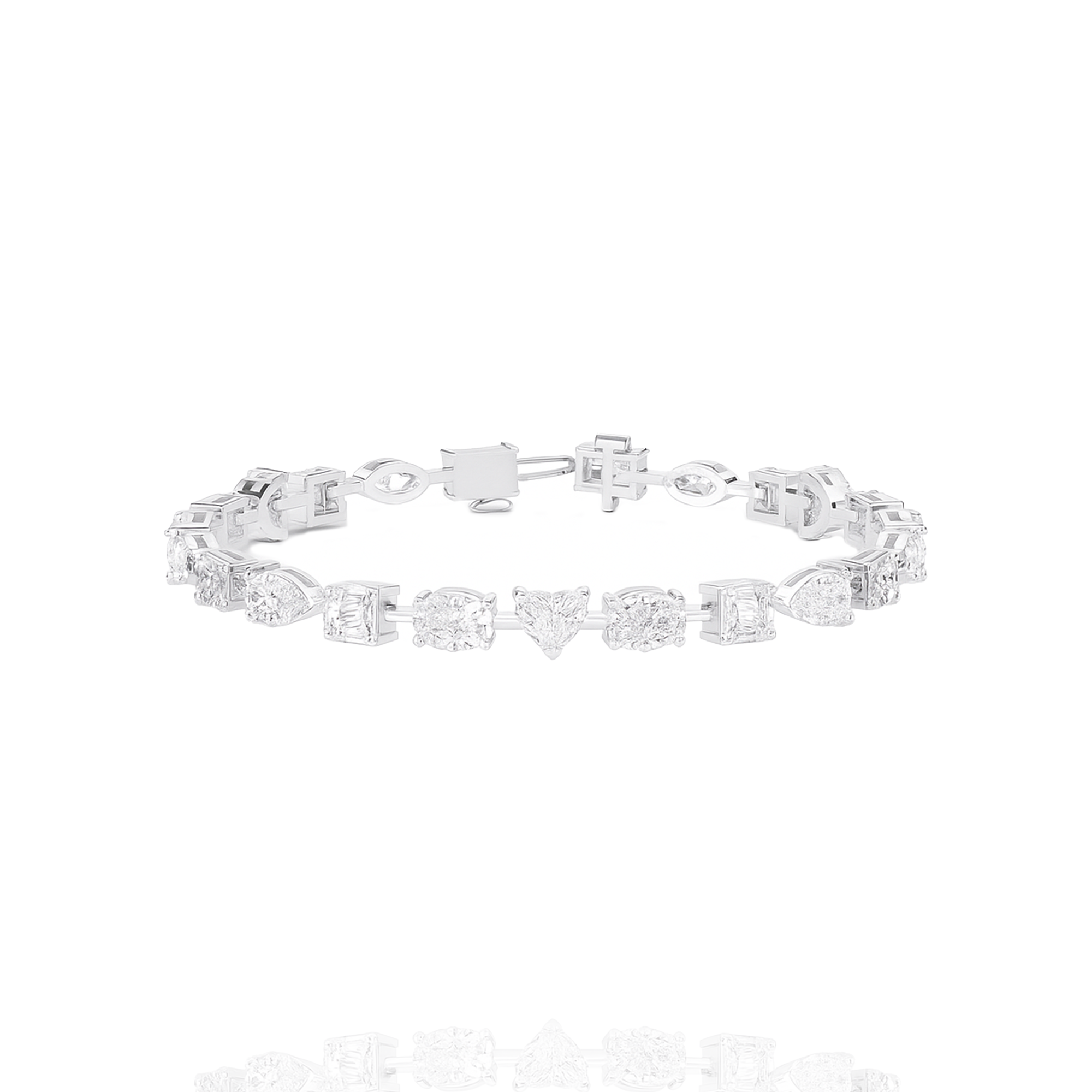 .50 pointer Lab-Grown Solitaire Amour tennis Bracelet