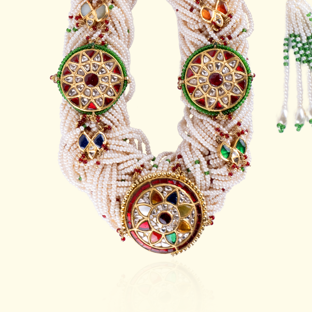 Tahira Multi Stones Polki Necklace